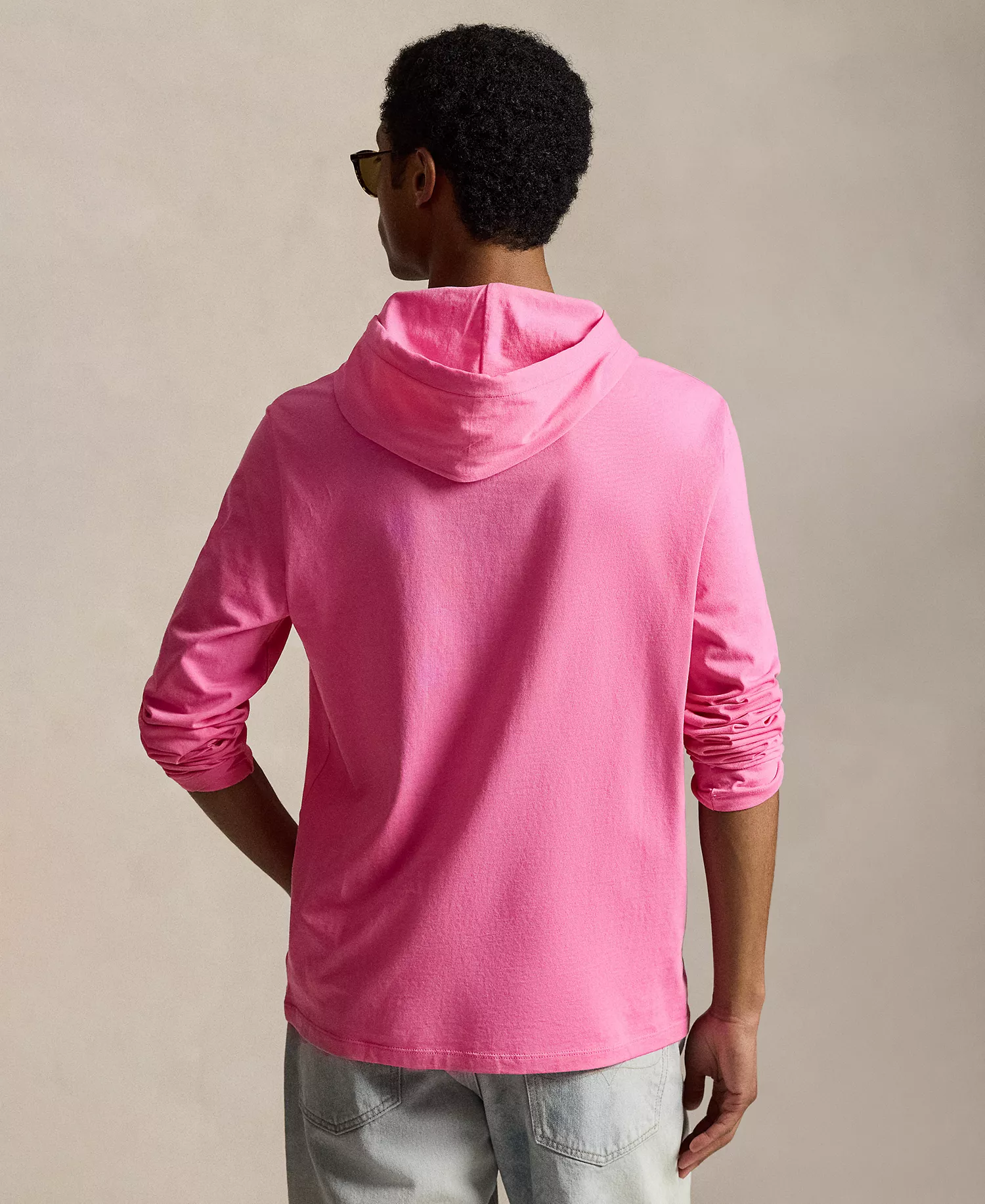 Men's Jersey Hooded T-Shirt	 - Baja Pink - 2XL