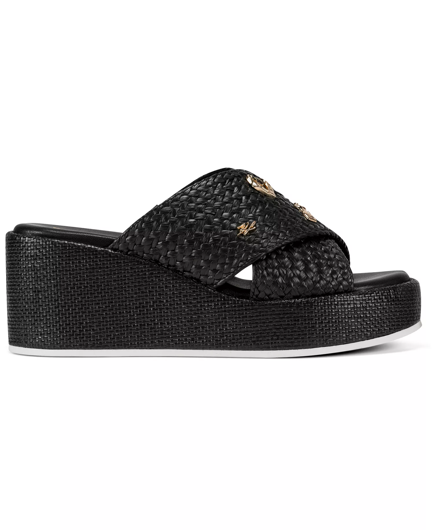 Women's Caleigh Atelier Slip-On X Band Wedge Sandals - Black - 10M