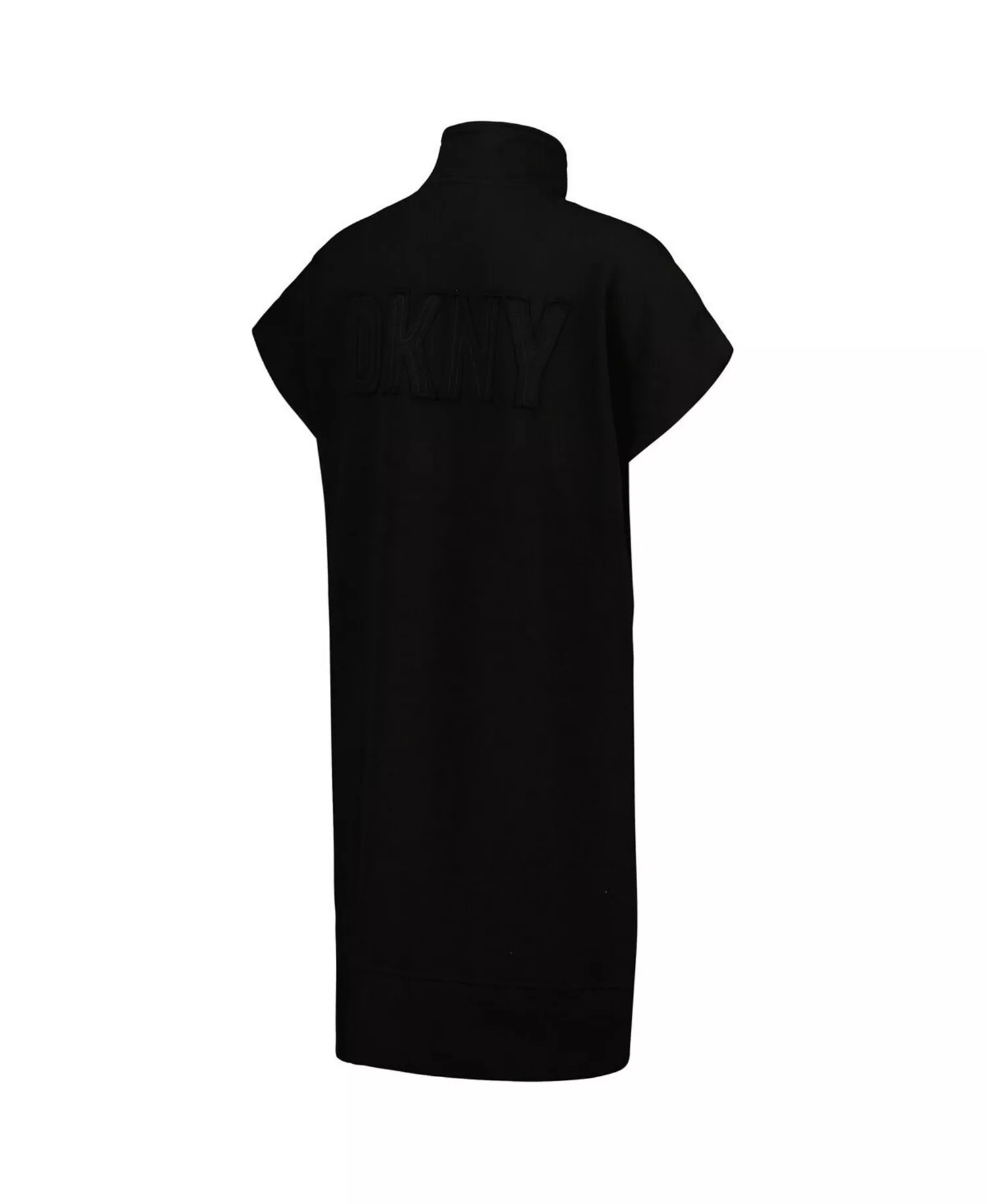 Women's Black Atlanta Braves Emily Quarter-Zip Sneaker Dress - Black - XXL