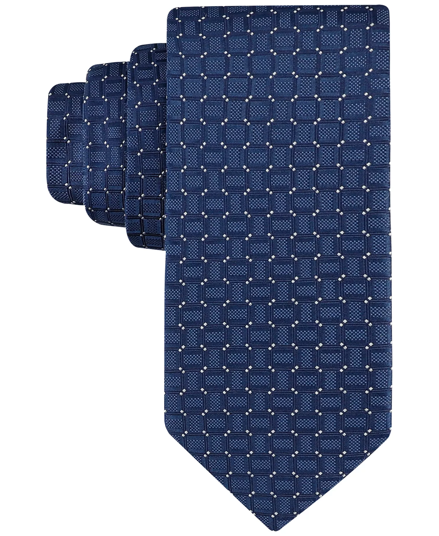 Men's Kinzie Geo-Pattern Tie - Navy - ONE SIZE