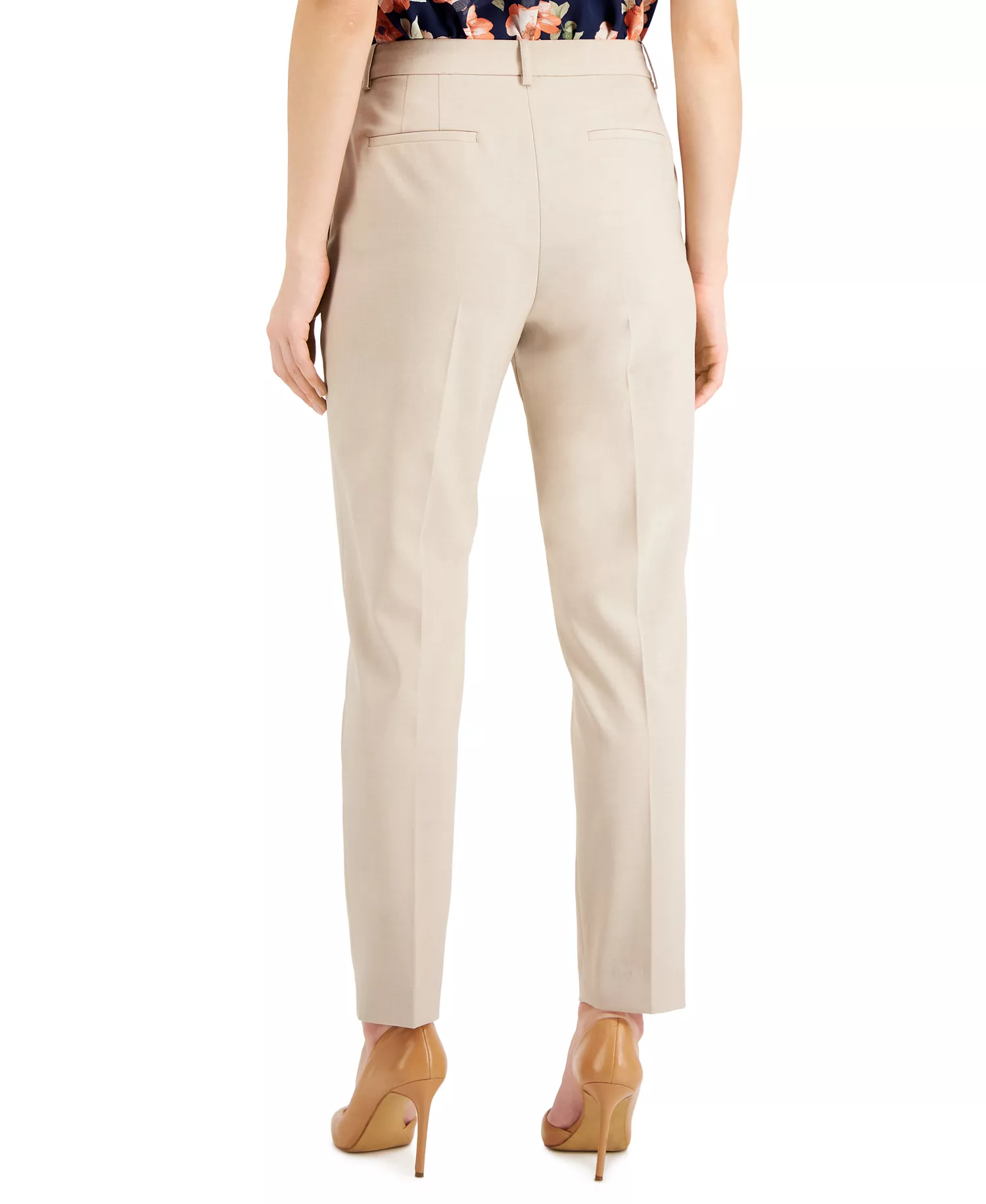 Petite Ankle Length Pants - Sand - 10P