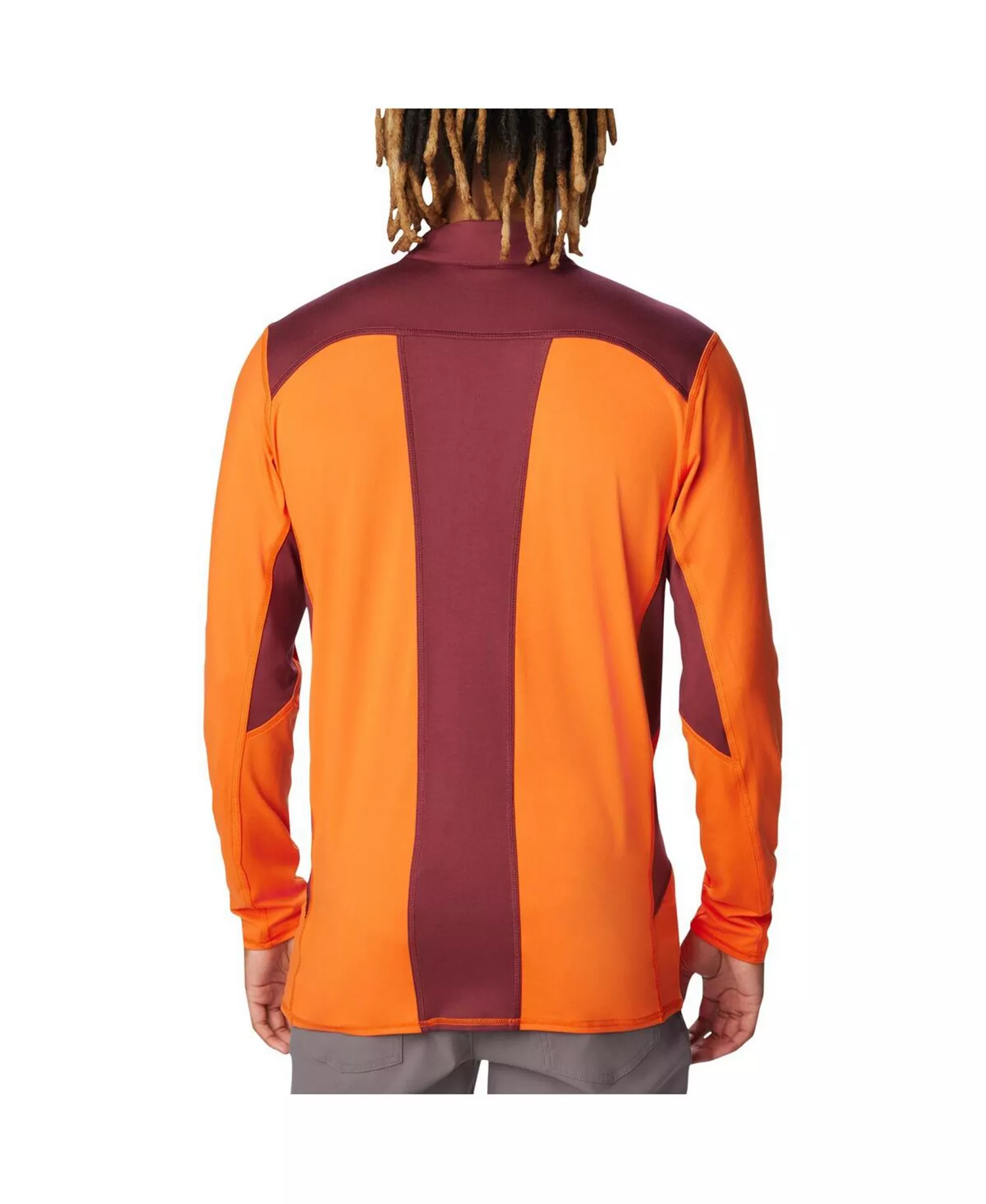 Men's Orange Virginia Tech Hokies Tech Trail Omni-Shade Quarter-Zip Hoodie - Orange - L