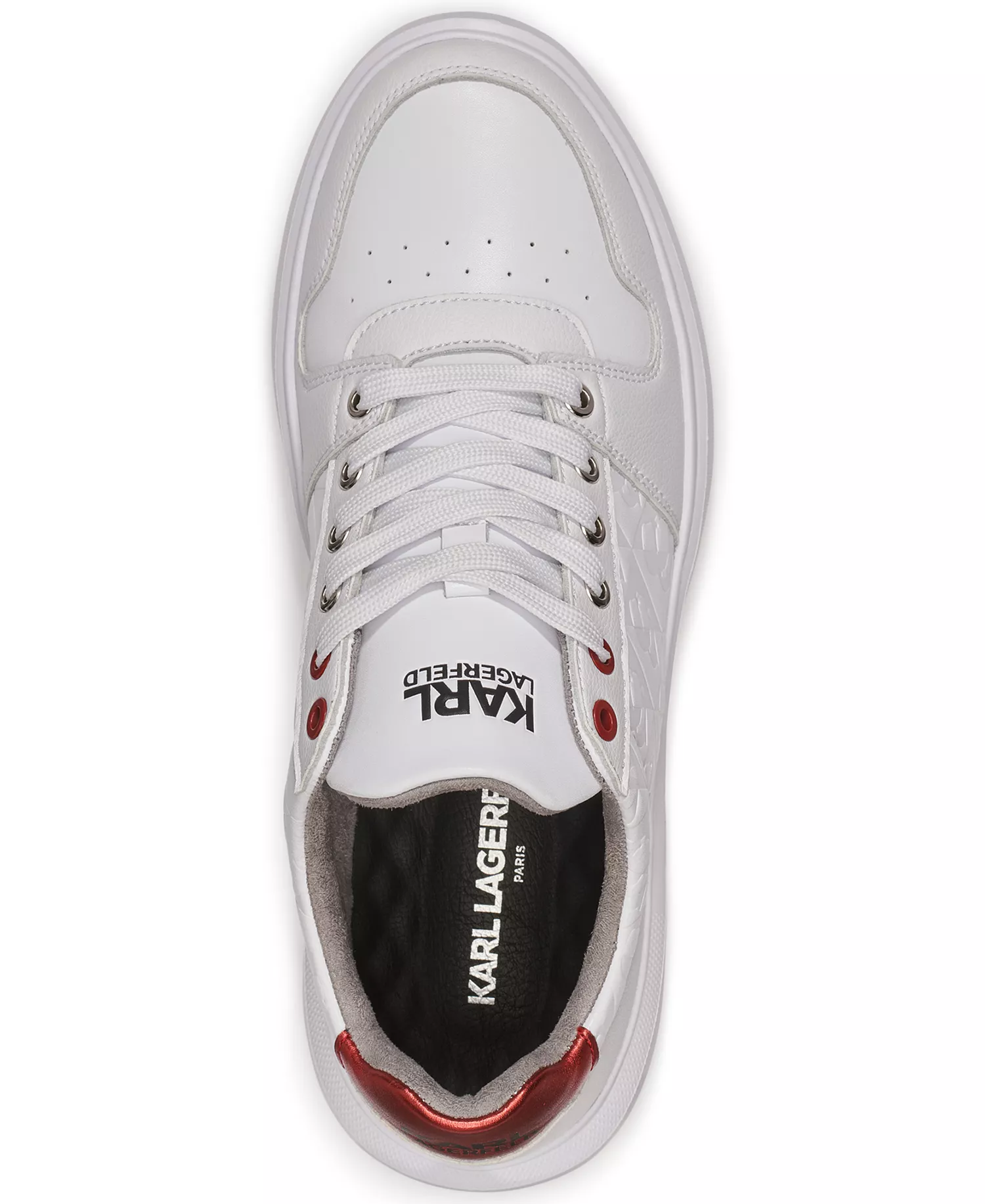 Men's 3D Logo Stamp Sneakers - White - 10.5M