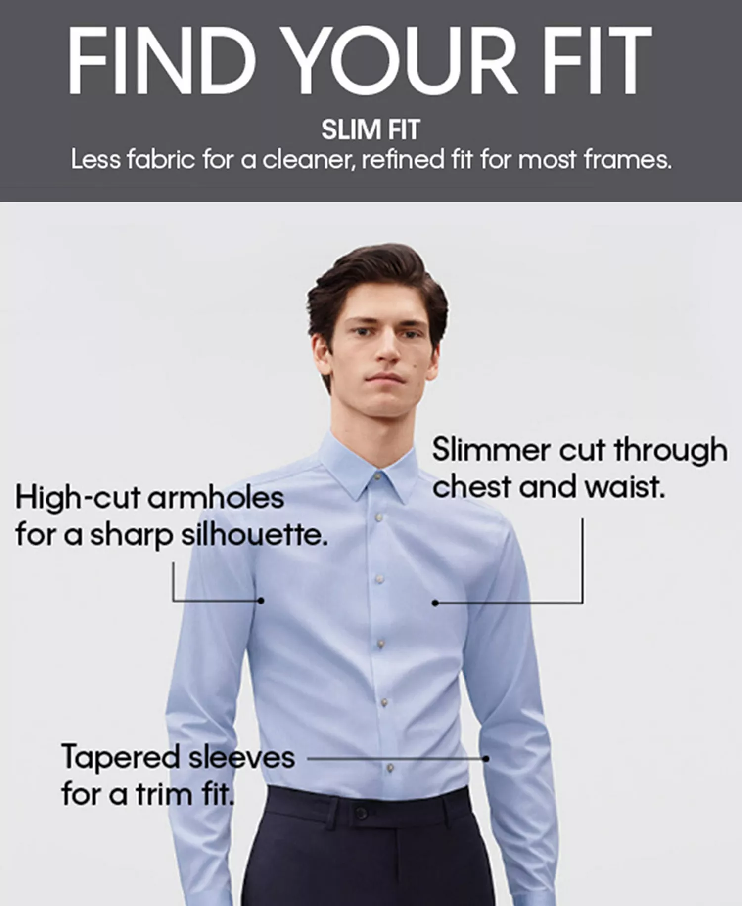 Men's Slim-Fit Stretch Dress Shirt, Online Exclusive Created for Macy's - Black - 14 32/33