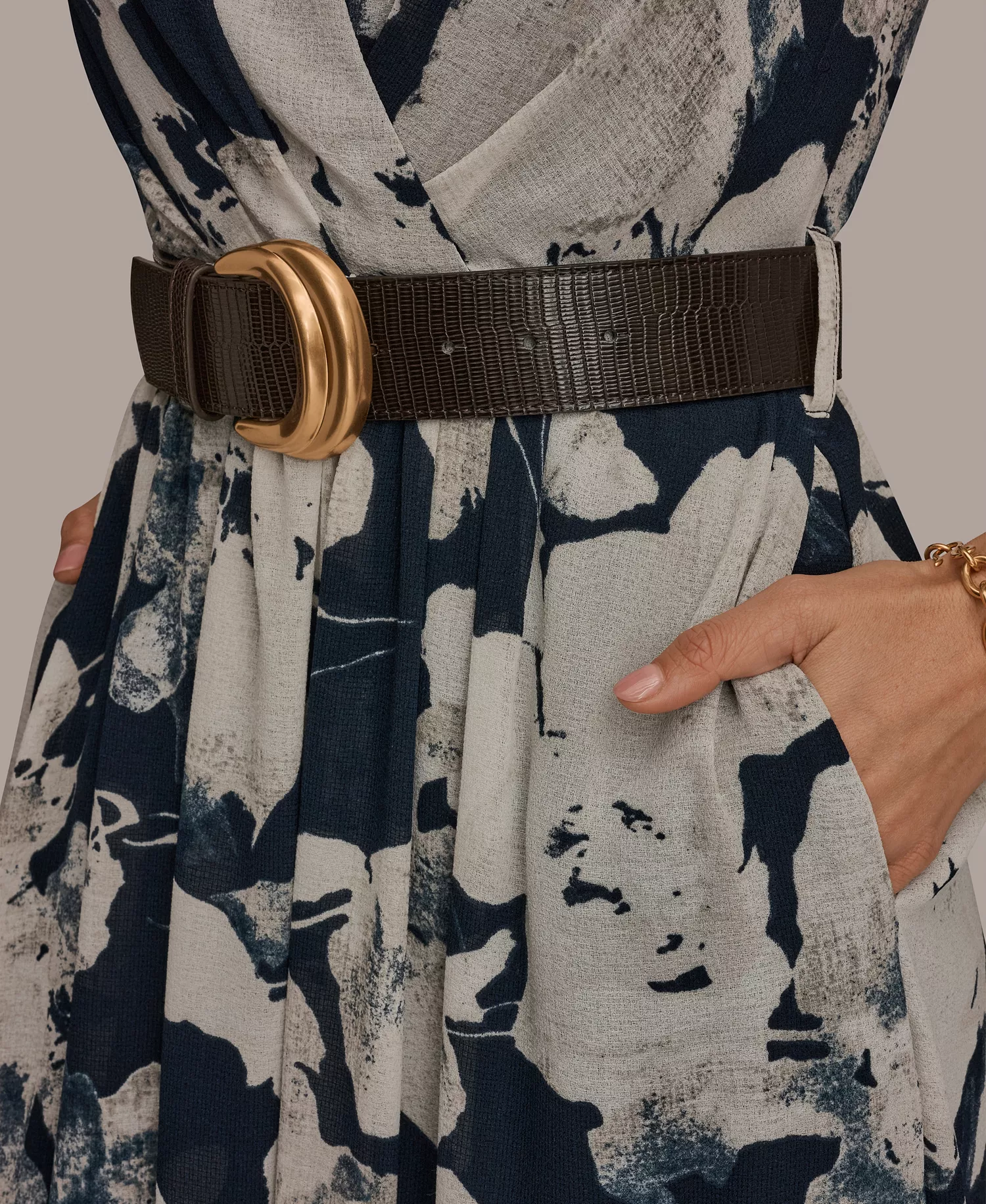 Women's Fit and Flare Midi Dress - Nightfall - 10