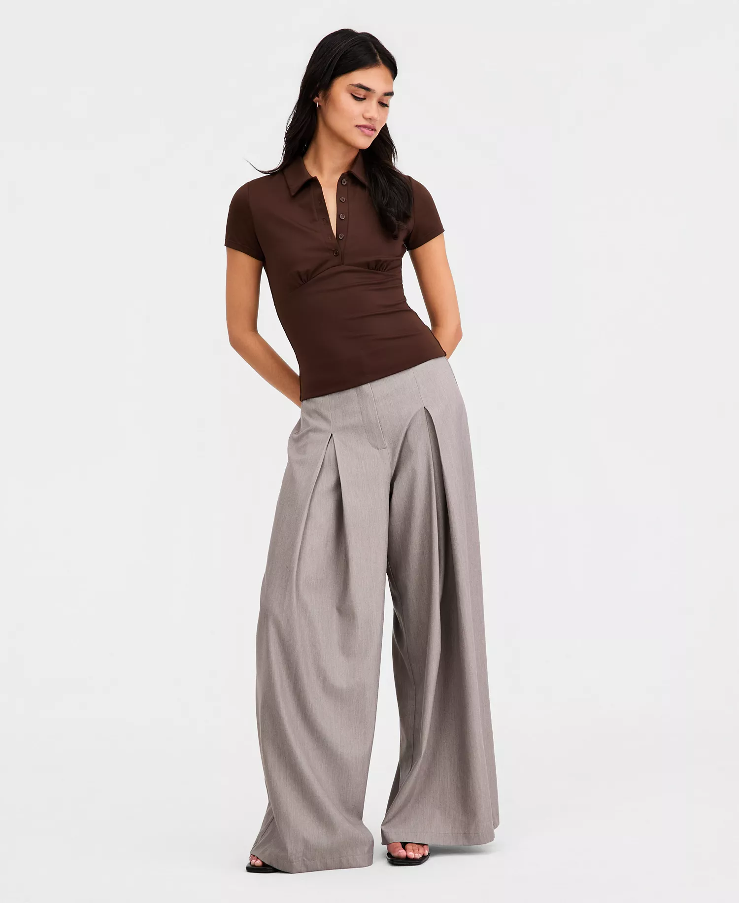 Women's Fitted Polo Shirt, Macy's Exclusive - Bittersweet - L