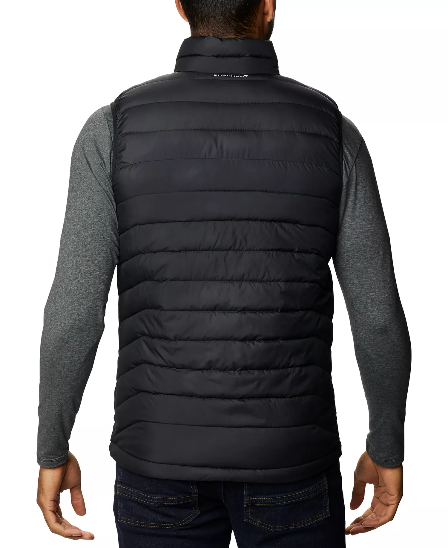 Men's Powder Lite II Puffer Vest - Black - L
