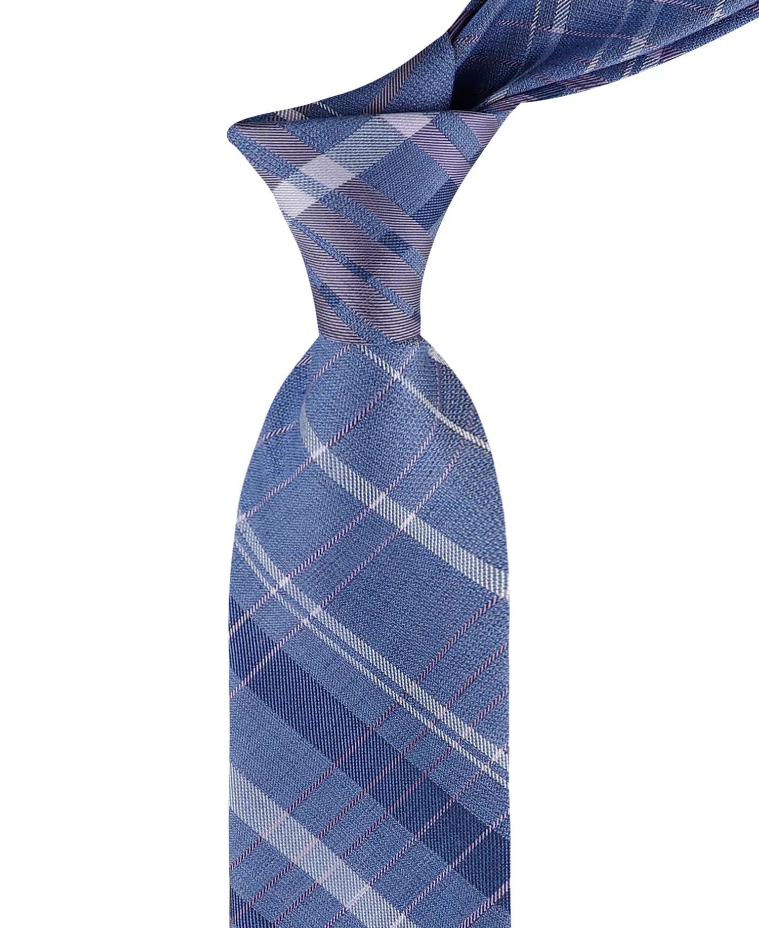 Men's Large Ombre Grid Tie - Blue - ONE SIZE