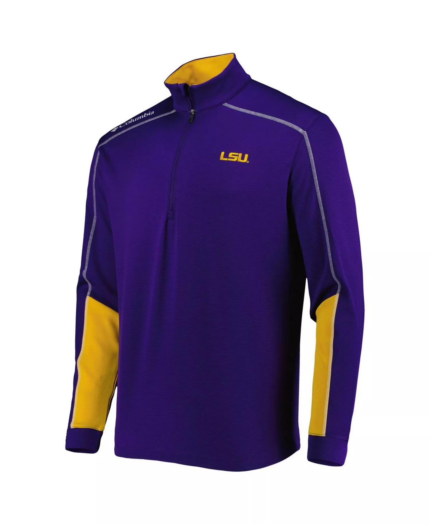 Men's Purple LSU Tigers Shotgun 2.0 Omni-Wick Quarter-Zip Jacket - Purple - L