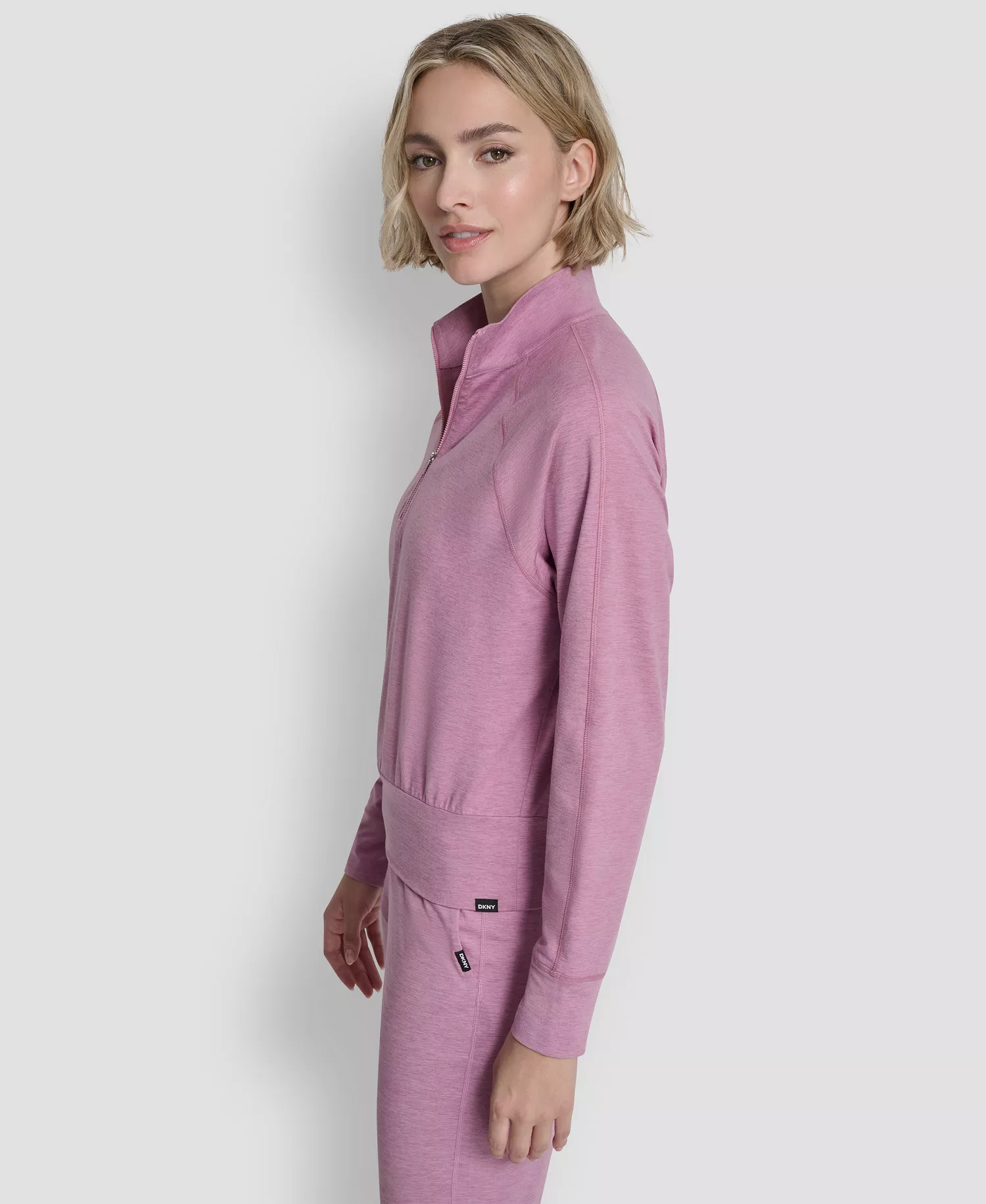 Women's Space Dye Half-Zip Top - Dusty Orchid Spacedy - L