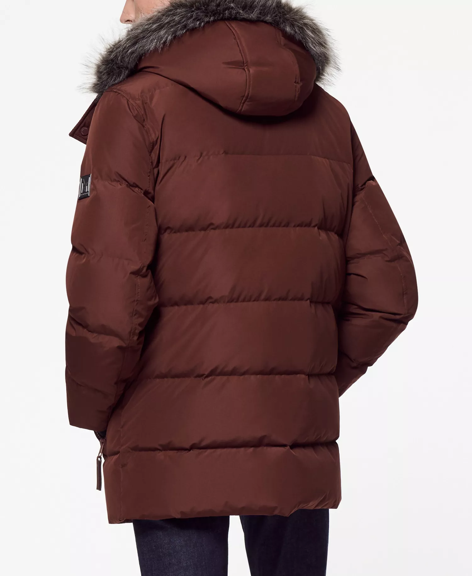 Men's Gattaca Down Parka Coat - Burgundy - M
