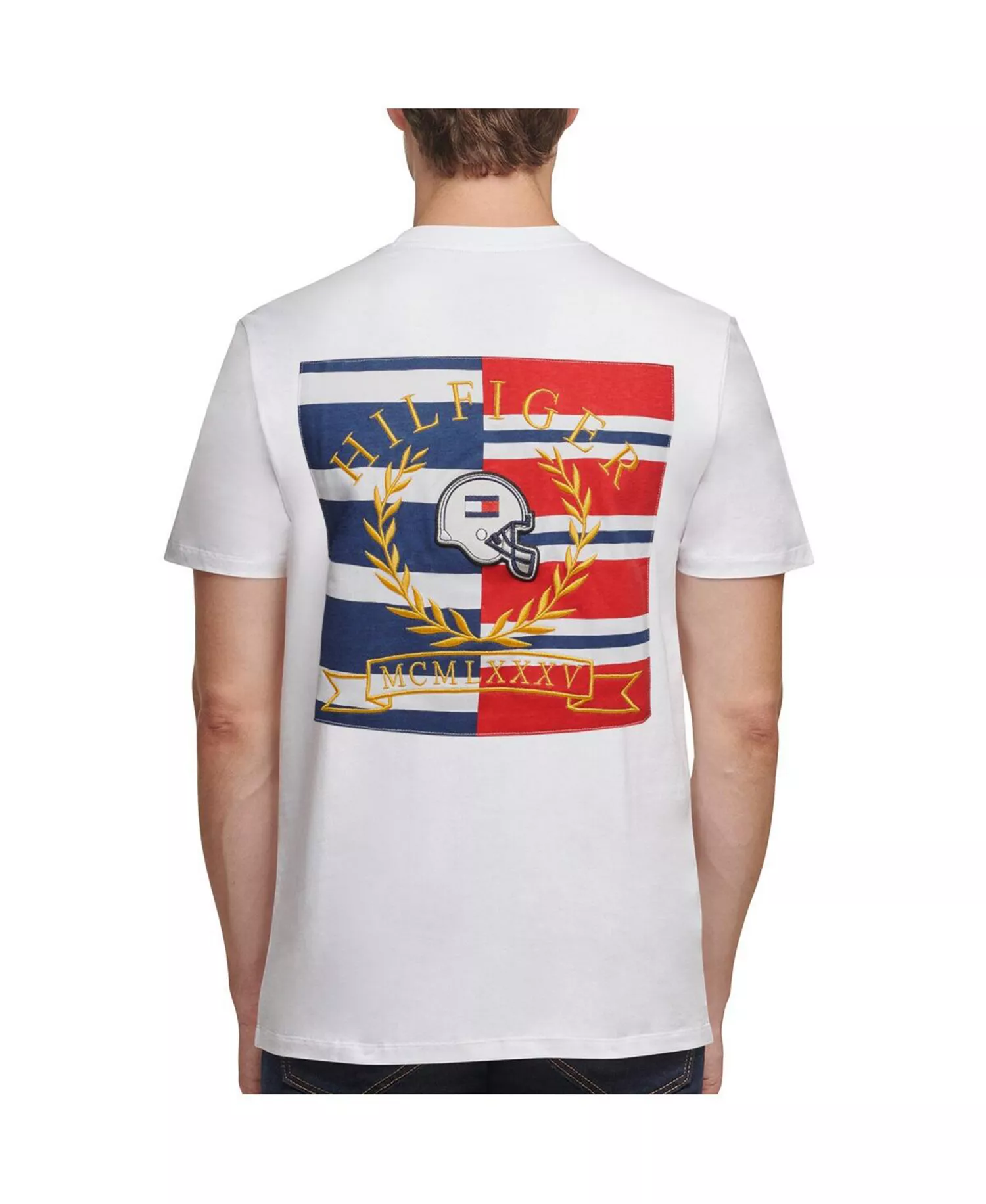 Men's White Dallas Cowboys Embroidered Patch T-shirt - White - L
