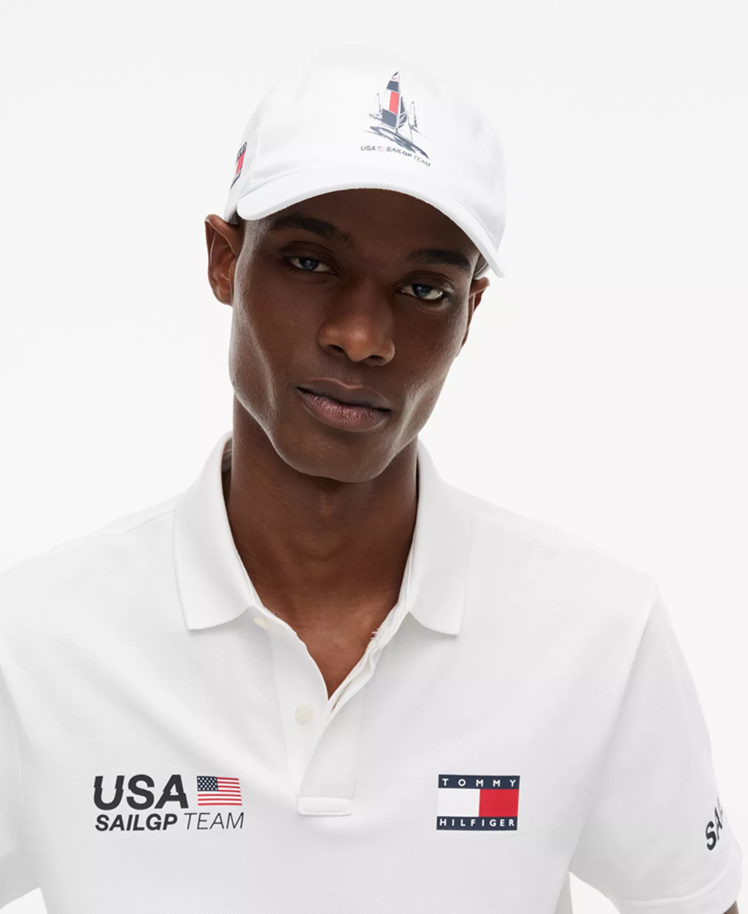 x U.S. SailGP Men's Graphic Cap - White - ONE SIZE