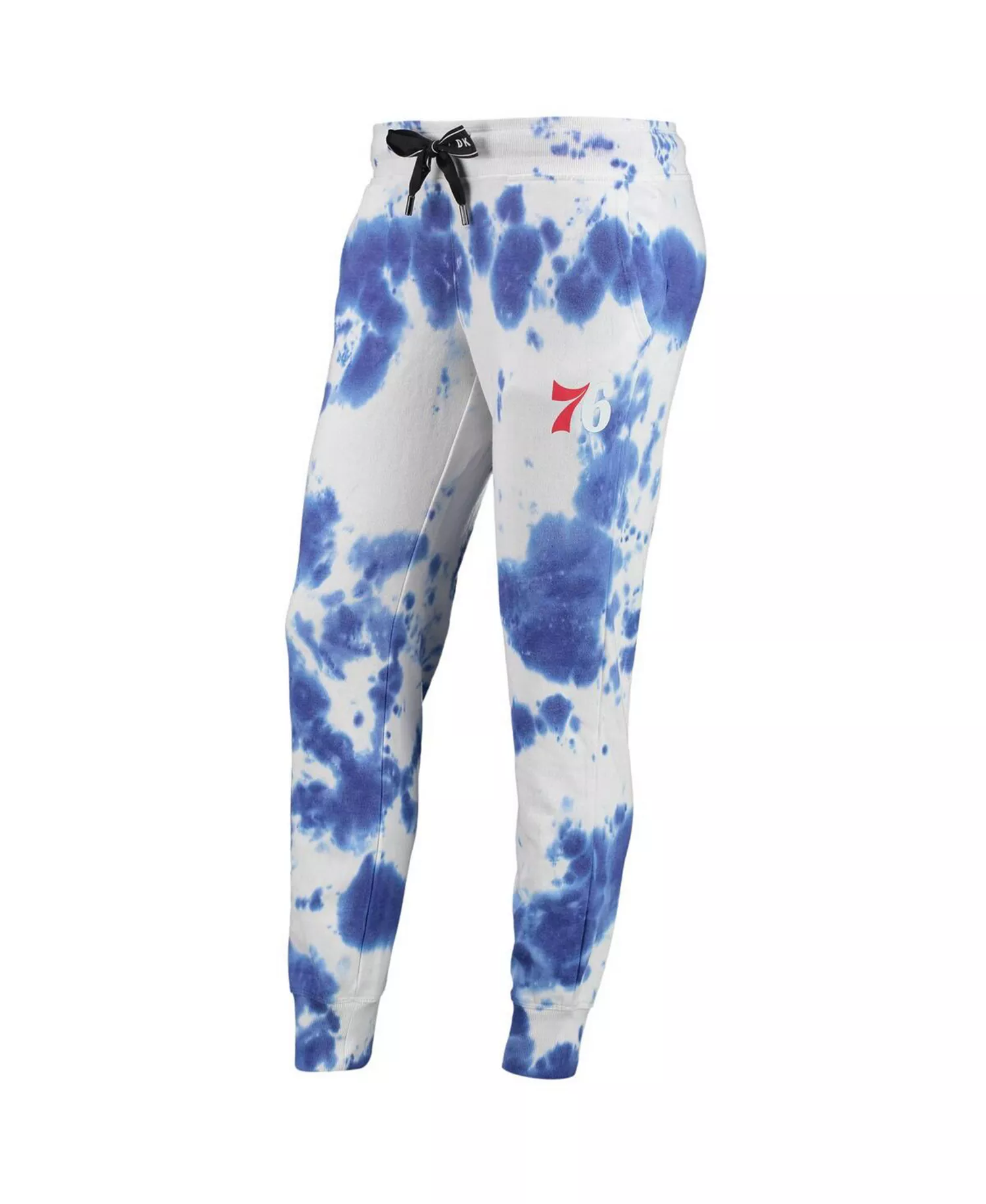 Women's White and Royal Philadelphia 76ers Melody Tie-Dye Jogger Pants - White, Royal - M
