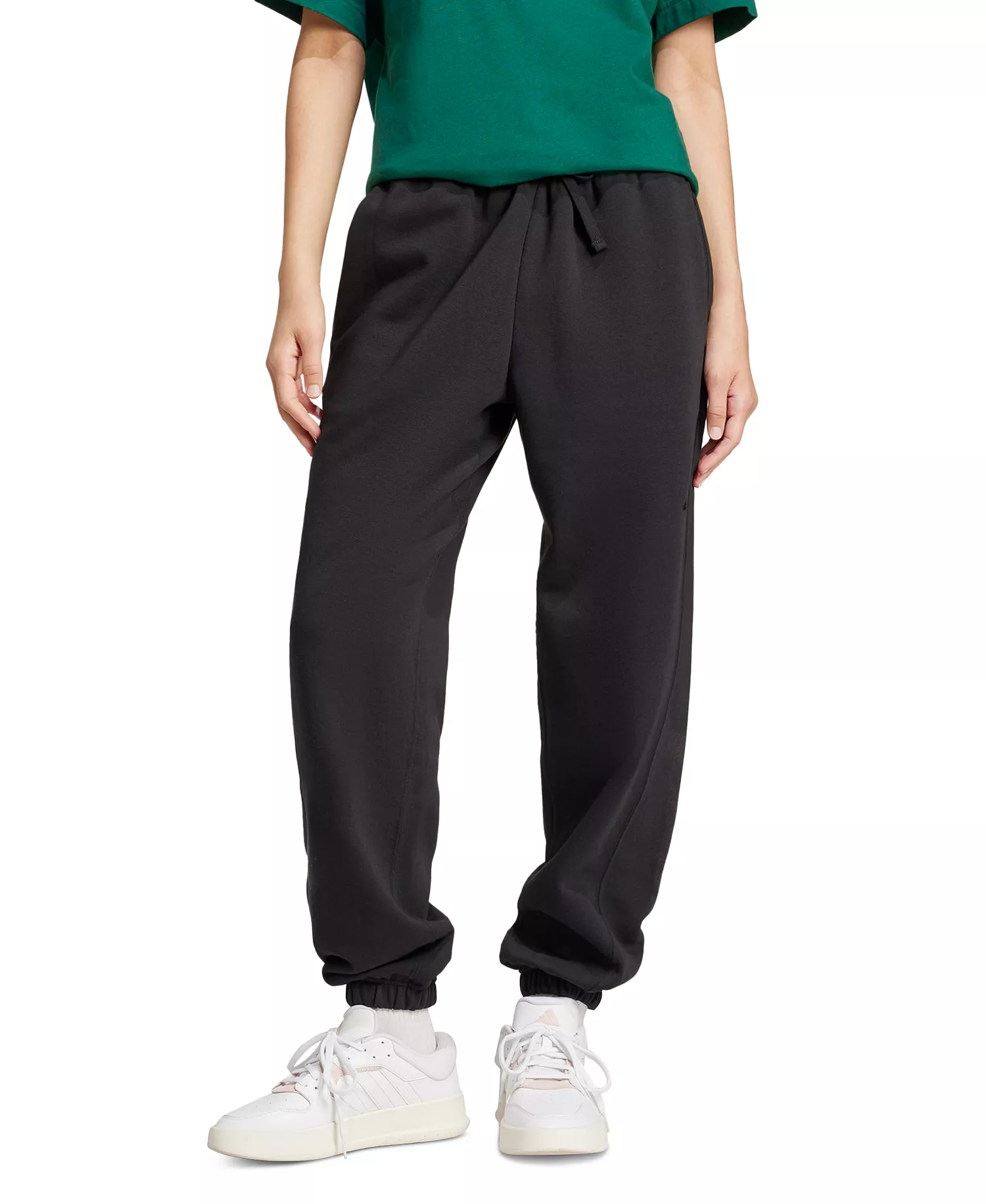 Women's All Season Loose Drawstring Pants - Black - 2XL