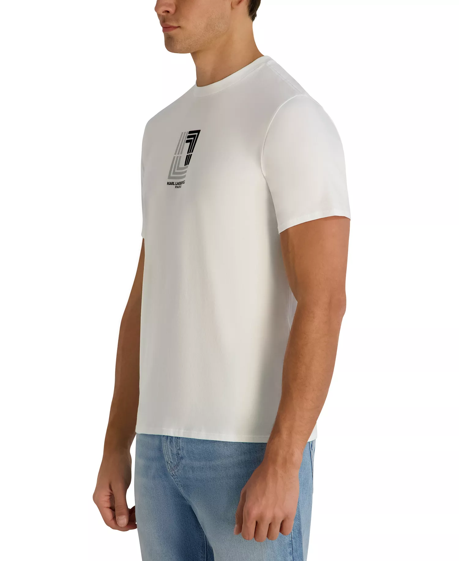 Men's Regular-Fit Round Neck T-Shirt - White - 2XL