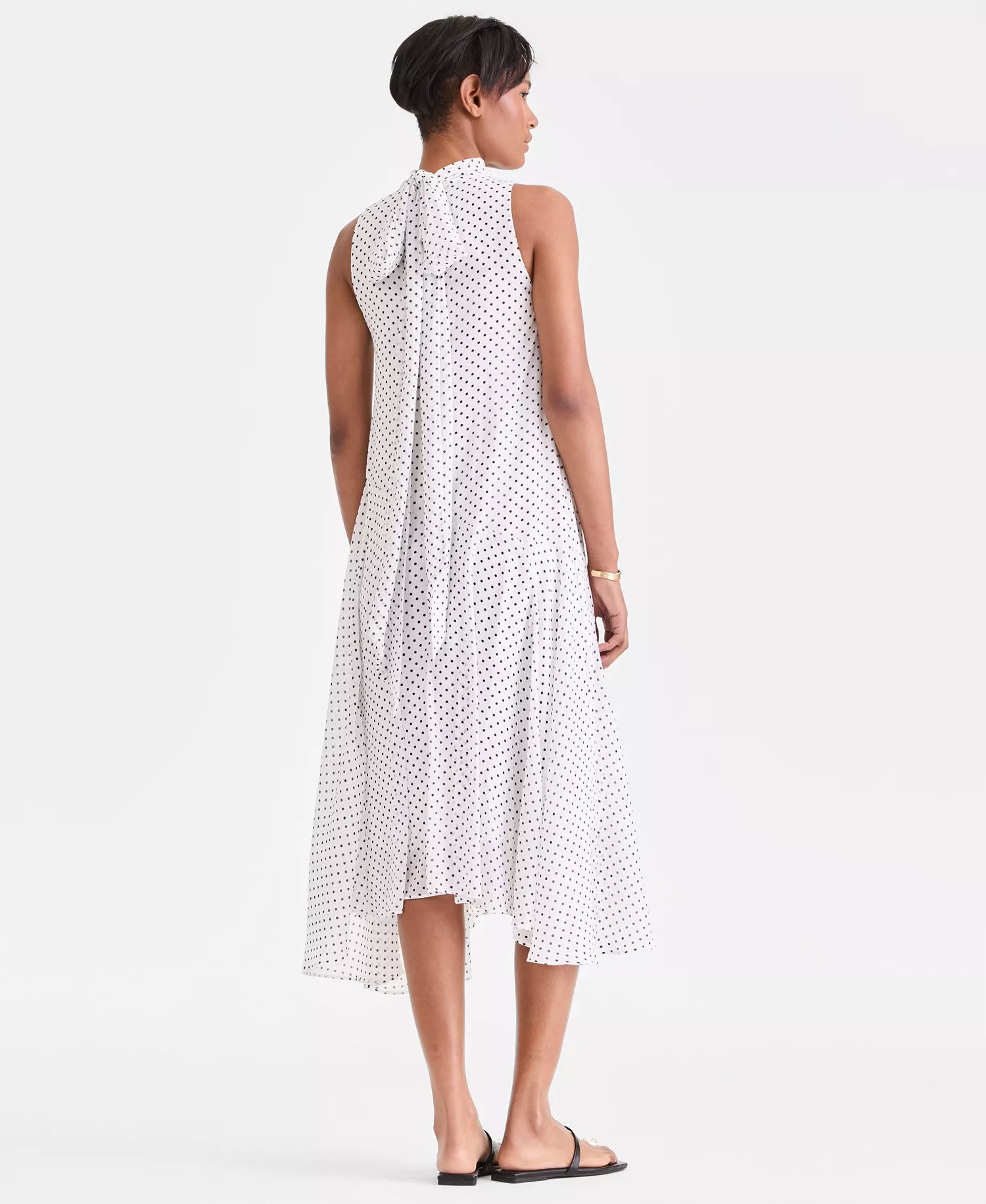 Women's Printed Sleeveless Midi Dress, Macy's Exclusive - Debbie Dots - L