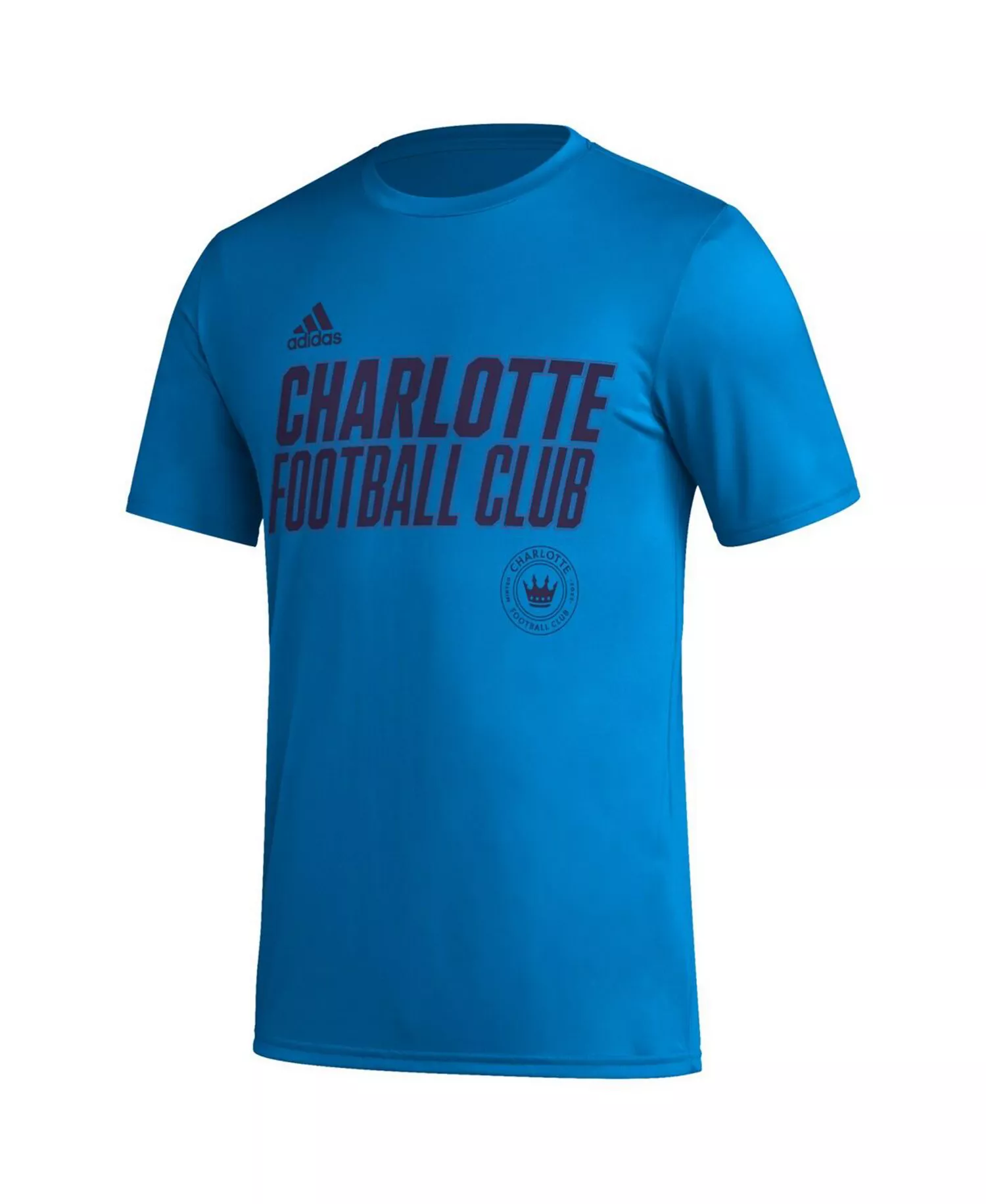 Men's Blue Charlotte FC Team Jersey Hook AEROREADY T-shirt - Blue - L