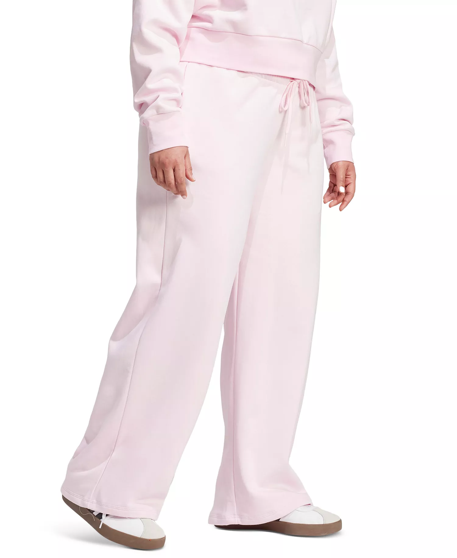 Plus Size Essentials Fleece Mid-Rise Sweatpants - Brght Pink - 1X