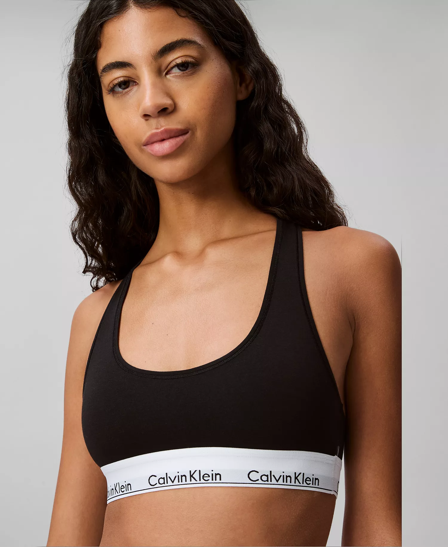 Calvin Klein Women's Modern Cotton Bralette F3785 - Black - L