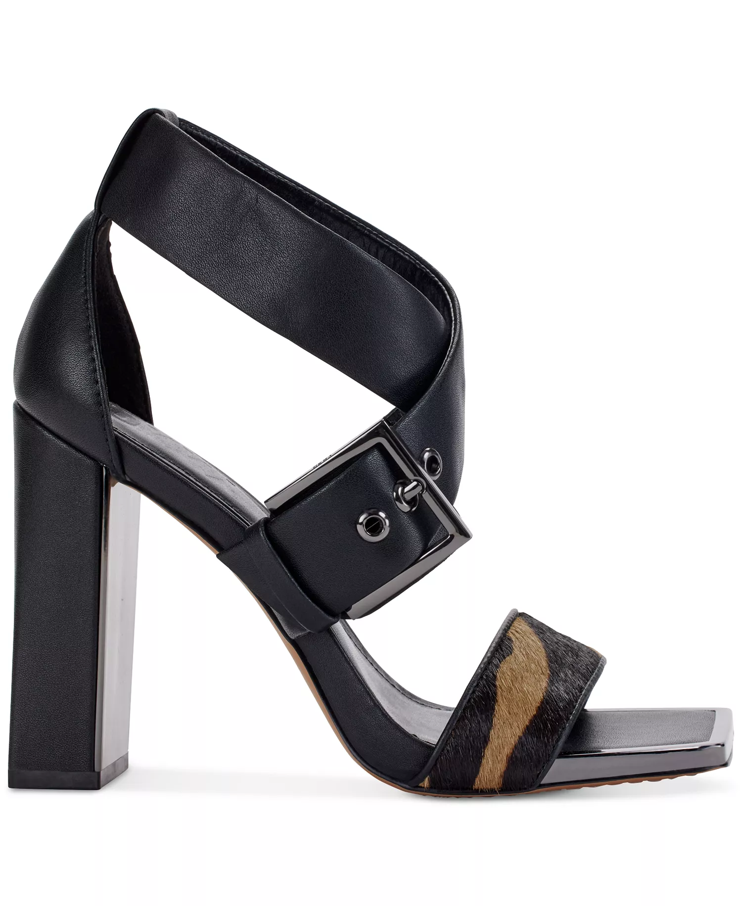 Women's Revelyn Crisscross Ankle-Strap Dress Sandals - Black/ Latte - 11M