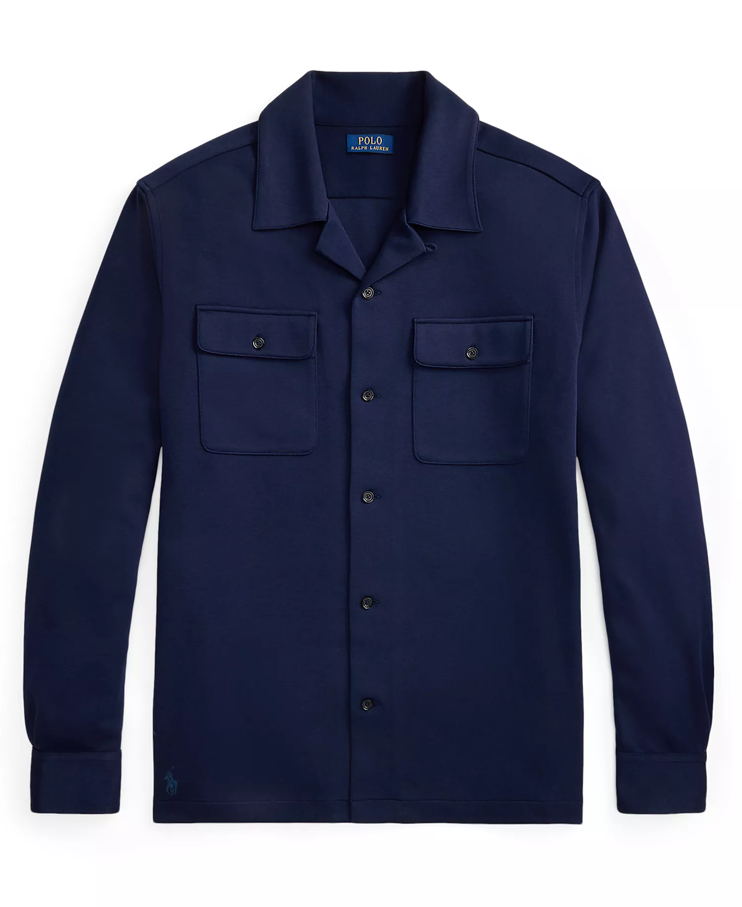 Long Sleeve Double Knit Tech Shirt - Cruise Navy - 2LT