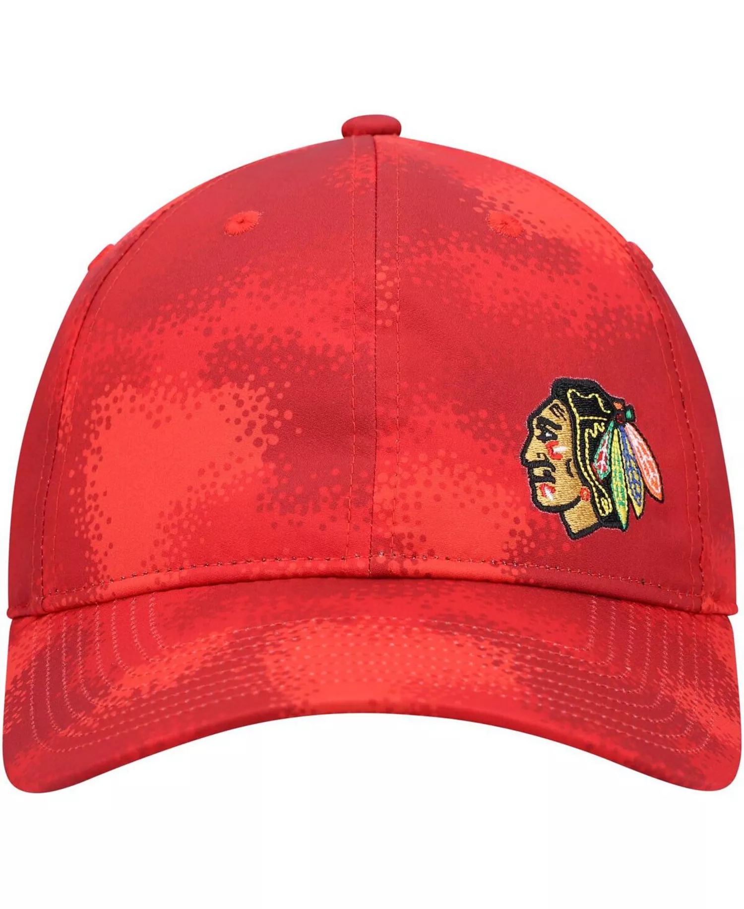 Women's Red Chicago Blackhawks Camo Slouch Adjustable Hat - Red - One Size Fits All