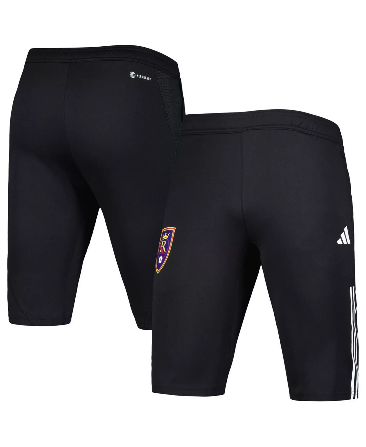 Men's Black Real Salt Lake 2023 On-Field Training AEROREADY Half Pants - Black - S