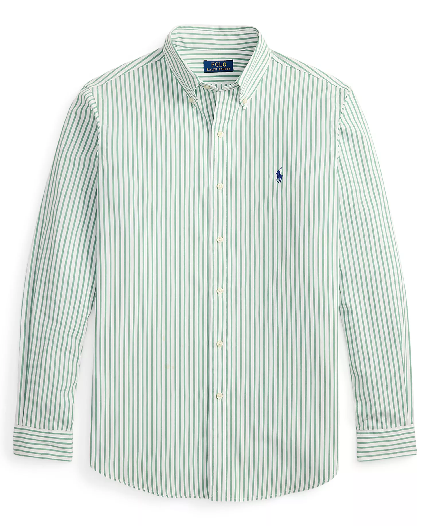 Men's Classic-Fit Striped Poplin Shirt - 7064B White Seafoam - 2XL