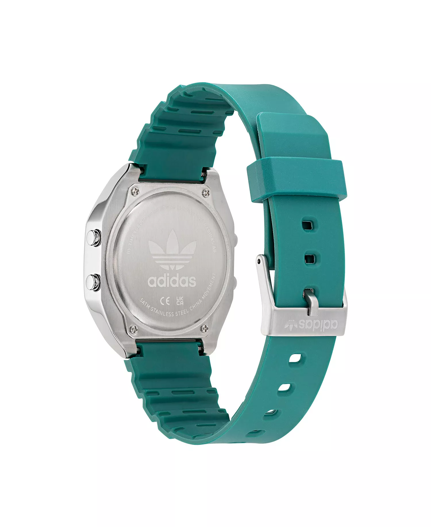 Unisex Digital Two Green Resin Strap Watch 36mm