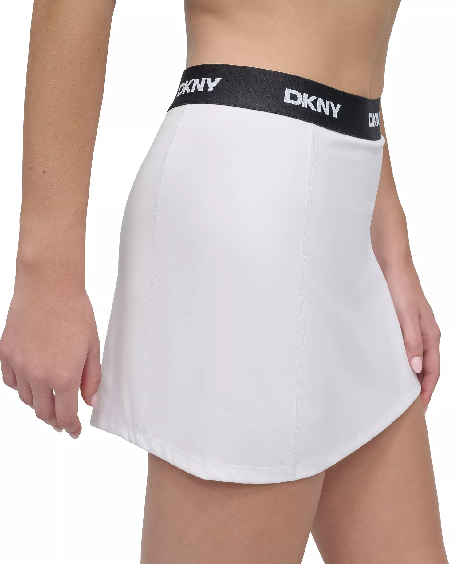 Women's Logo-Waistband Balance Compression Skort - White - XL