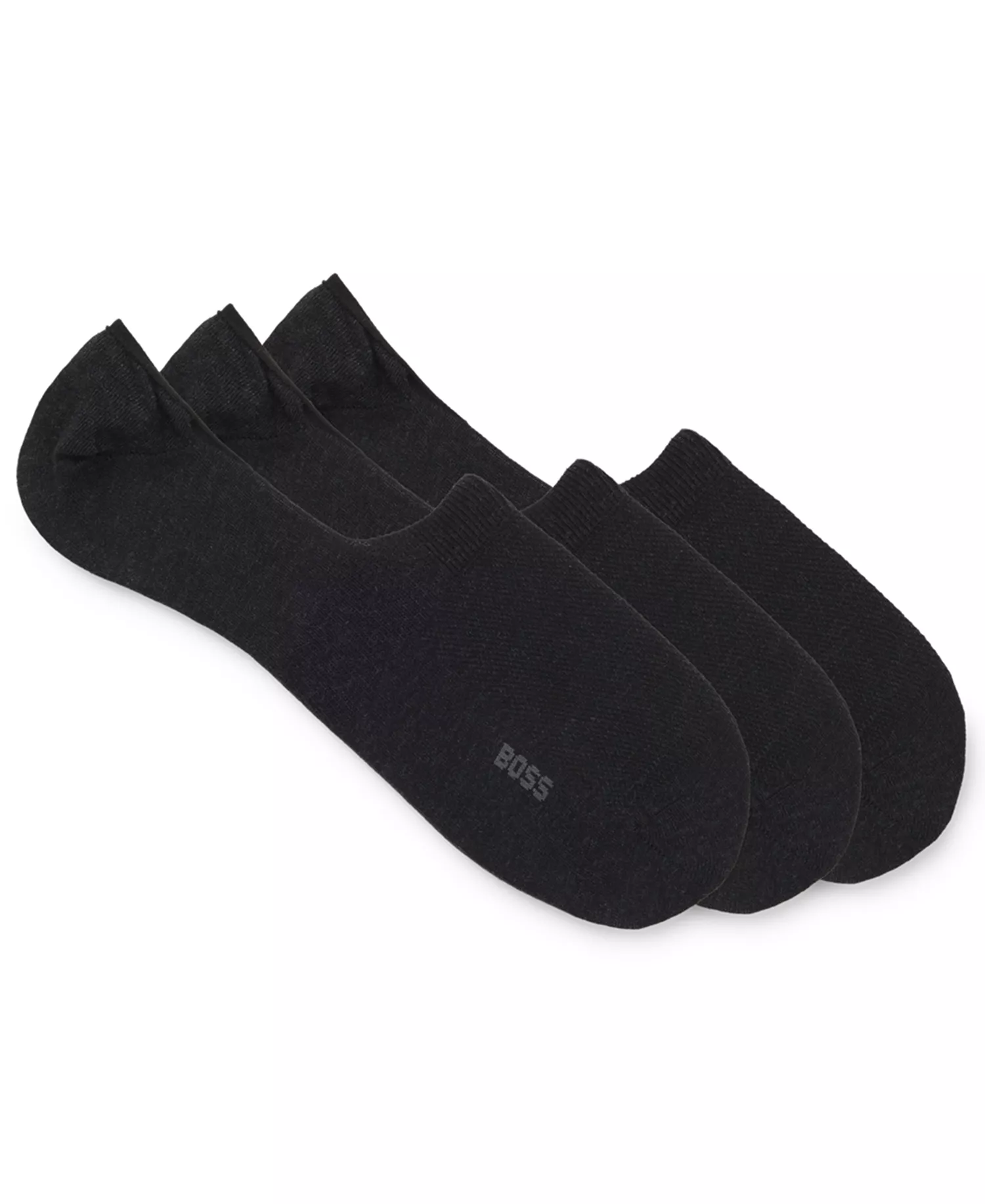 Men's Low-Cut Socks, 3-Pack - Charcoal - 10-11