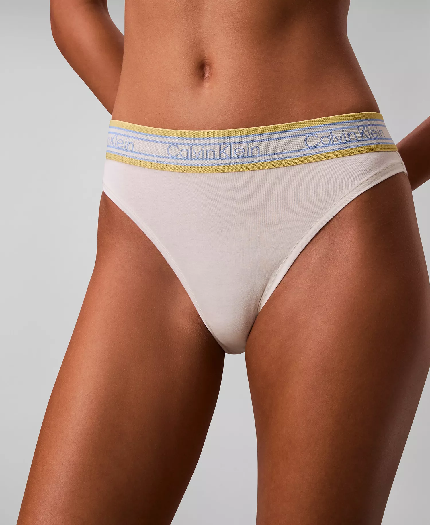 Icon Tanga Cut Panties - White - L