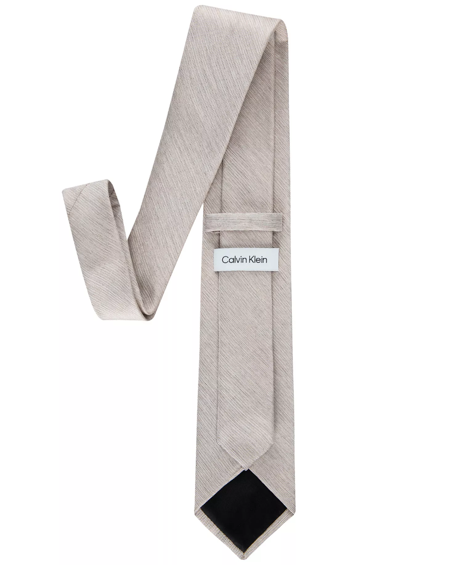 Men's Curtis Solid Textured Tie - Natural - OS