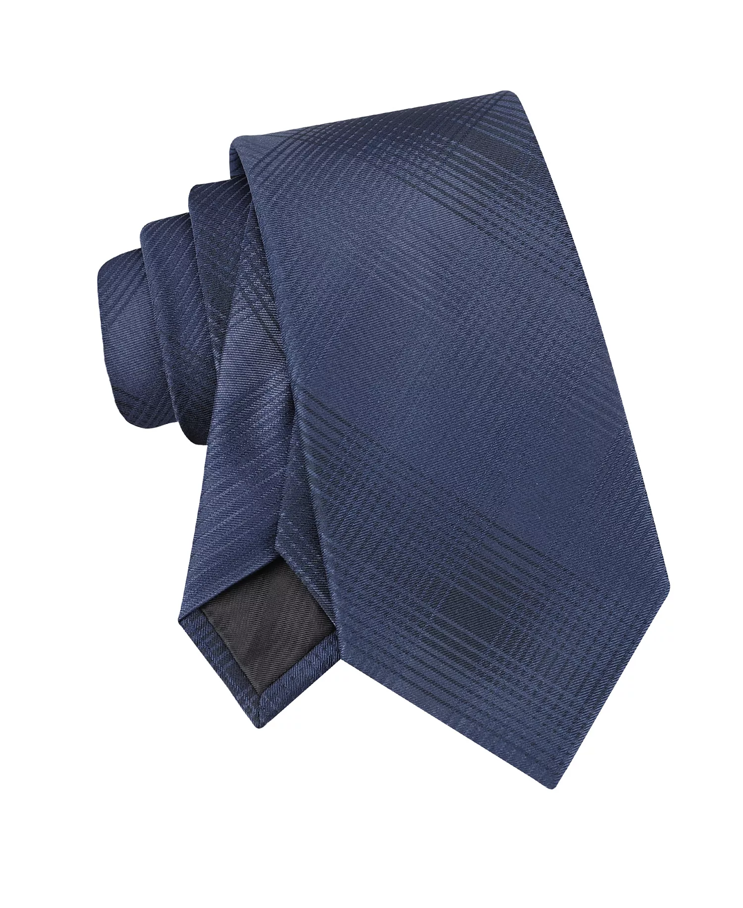 Men's Kali Plaid Tie - Navy - ONE SIZE