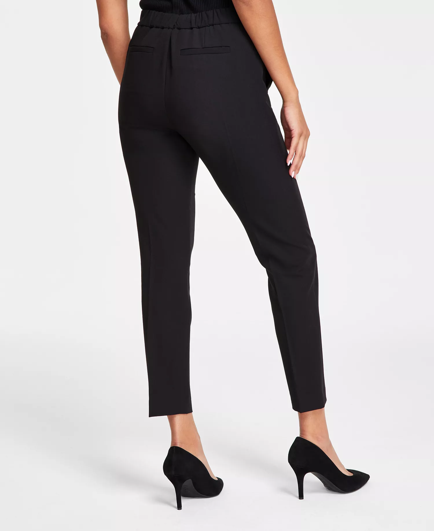 Women's Sloane Slim-Leg Ankle Pants - Black - 0