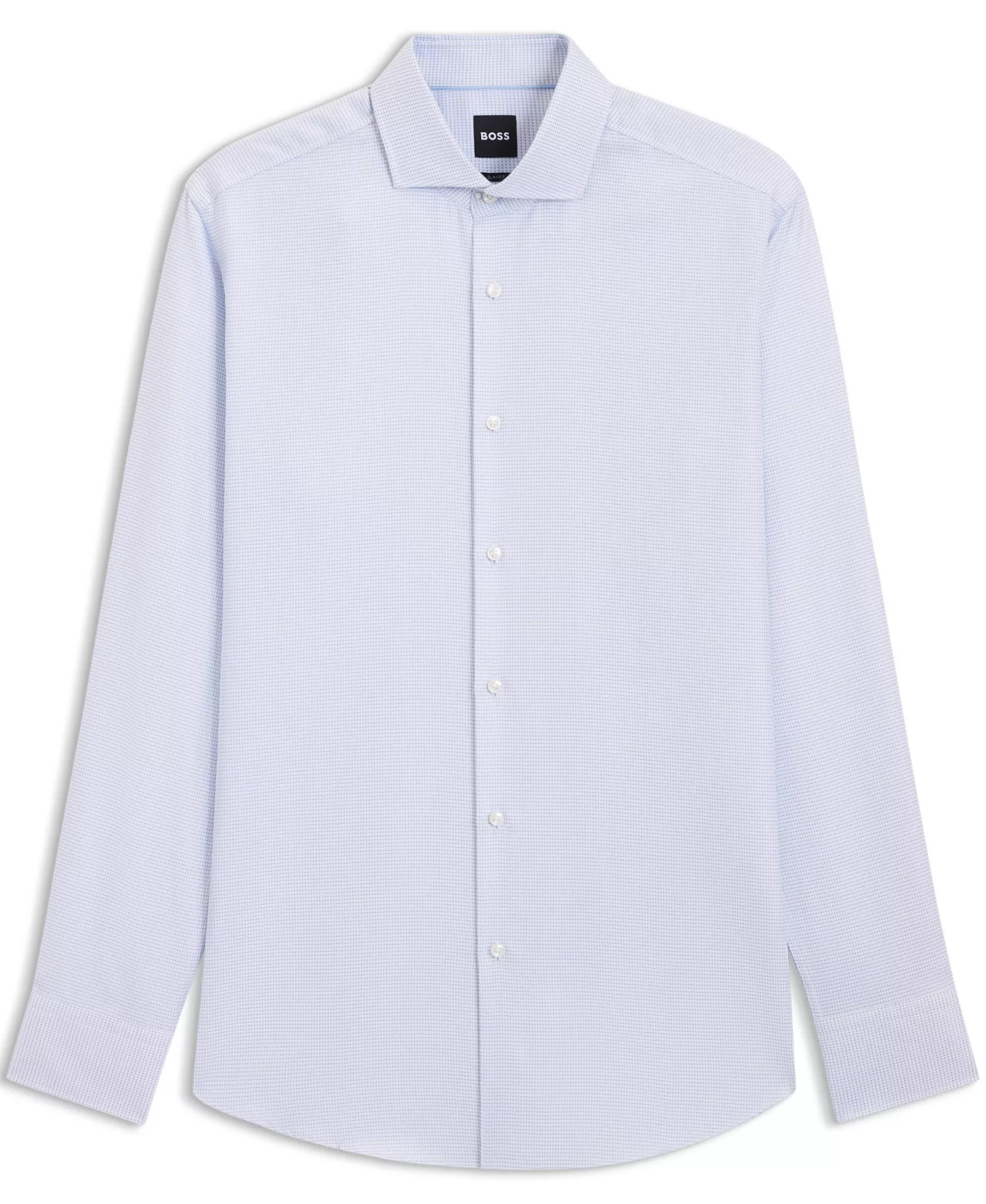 Men's Cotton Twill Slim-Fit Dress Shirt - Open Blue - 14.5