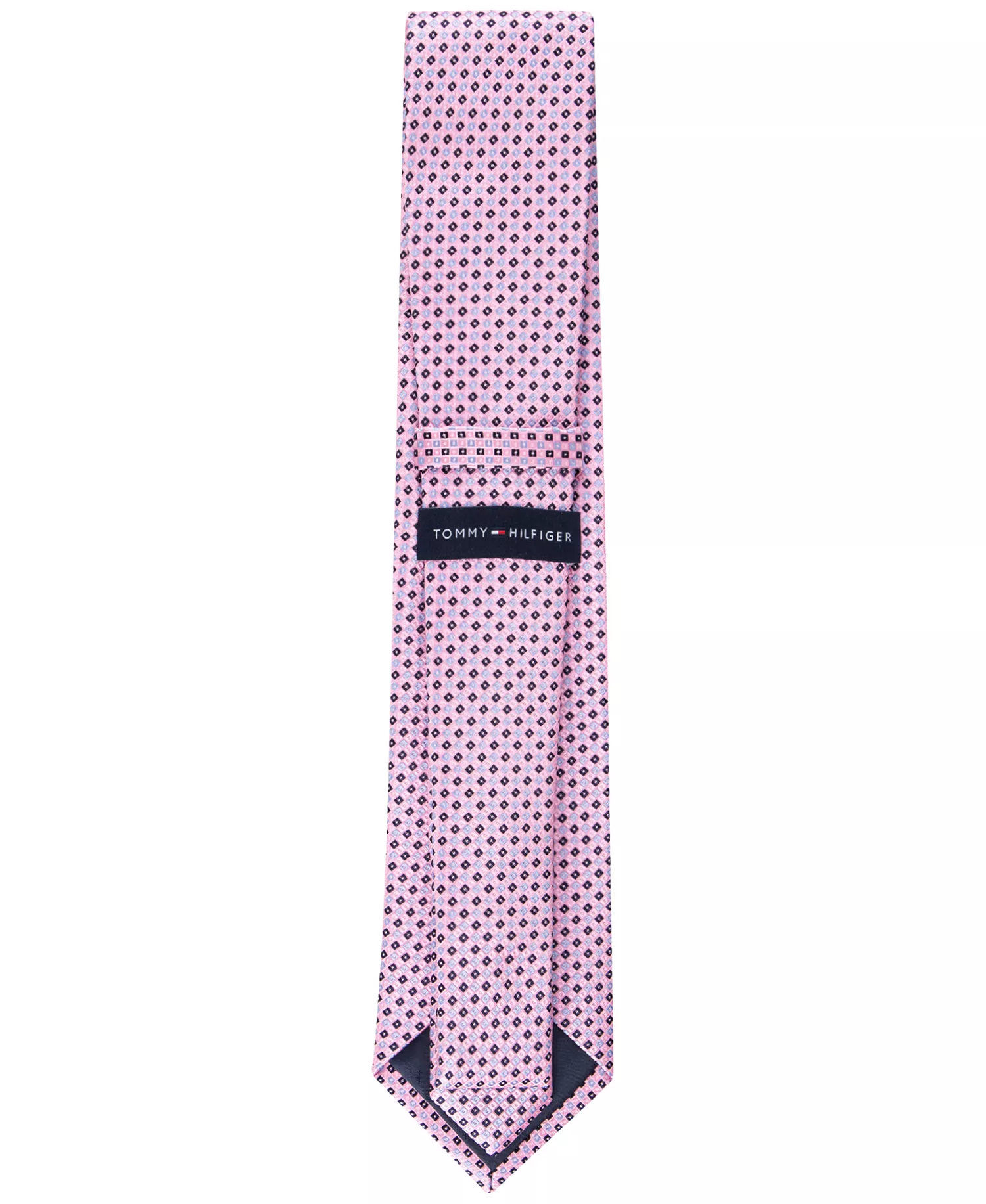 Men's Micro-Grid Tie - Pink - ONE SIZE