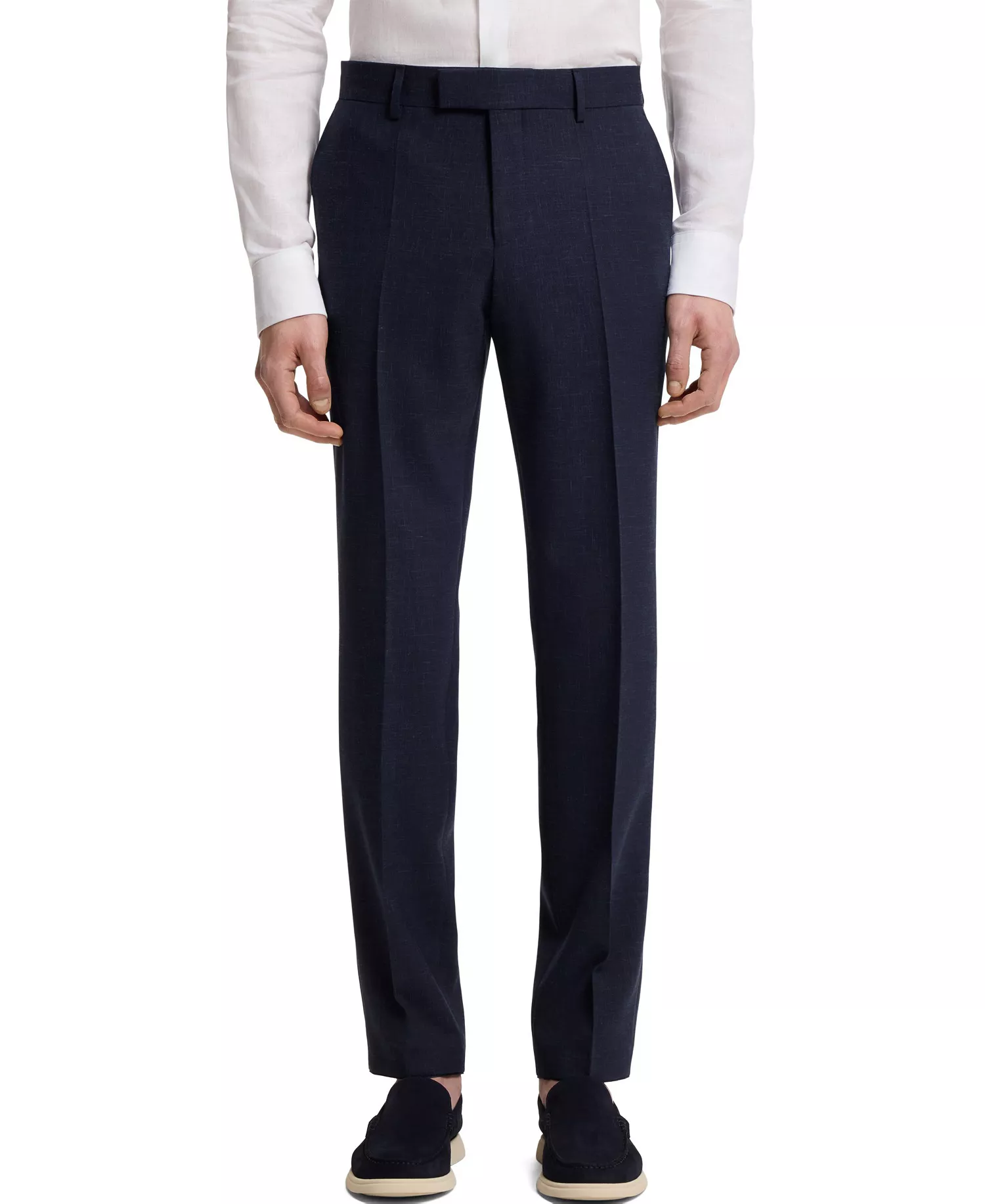 BOSS by Men's Micro-Patterned 2-Piece Slim-Fit Suit - Dark Blue - 36R