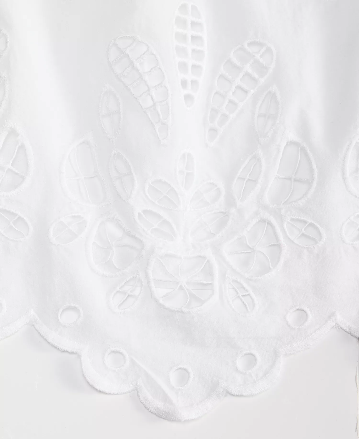 Women's Cotton Eyelet Lace Sleeveless Top, Macy's Exclusive - Bright White - L