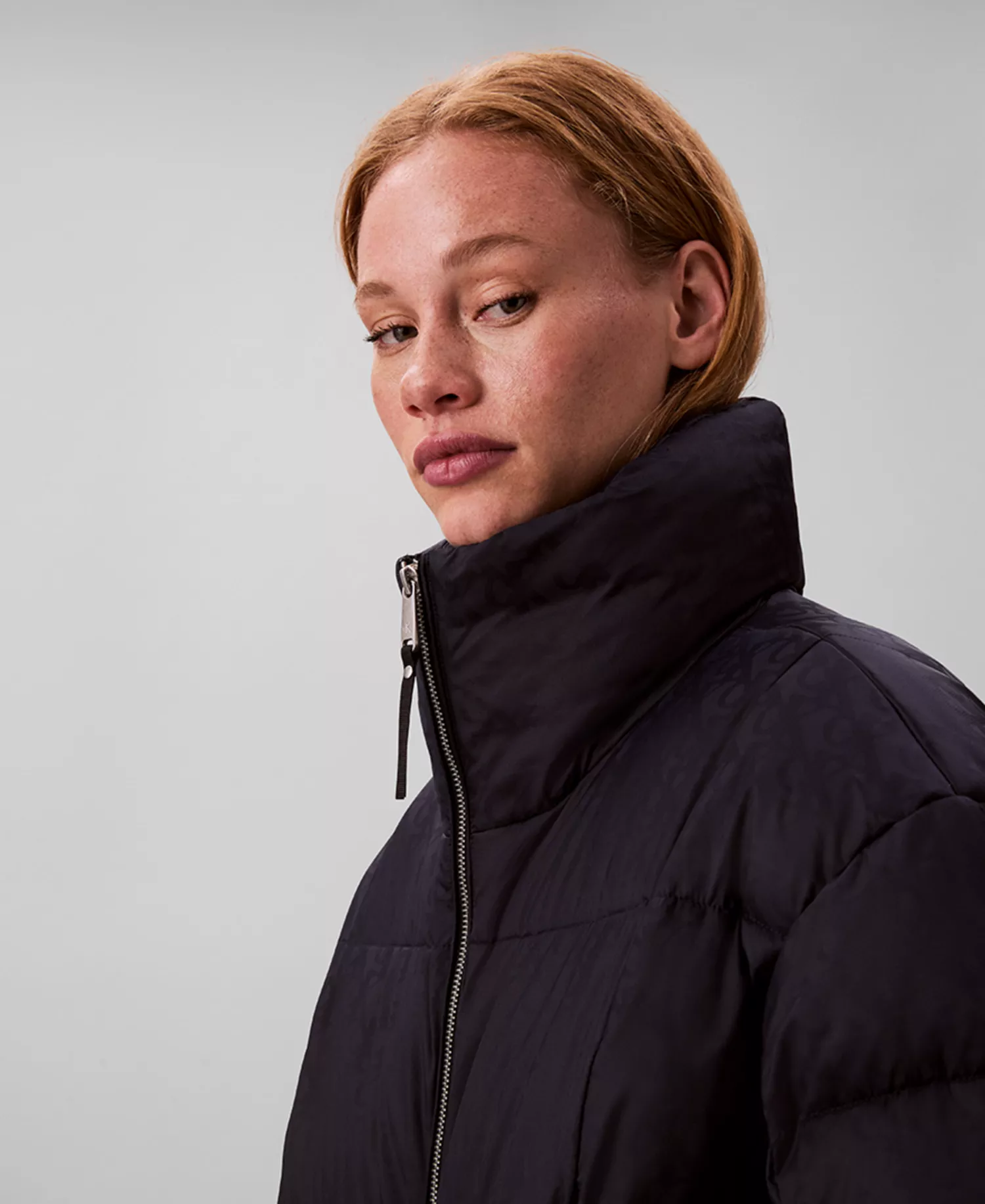 Women's Monogram Puffer Long-Sleeve Jacket - Monogram Blue - L