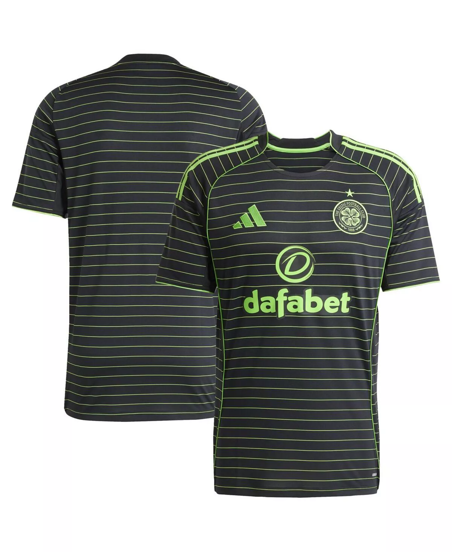 Men's Black Celtic 2025/26 Away Replica Jersey - Black - M
