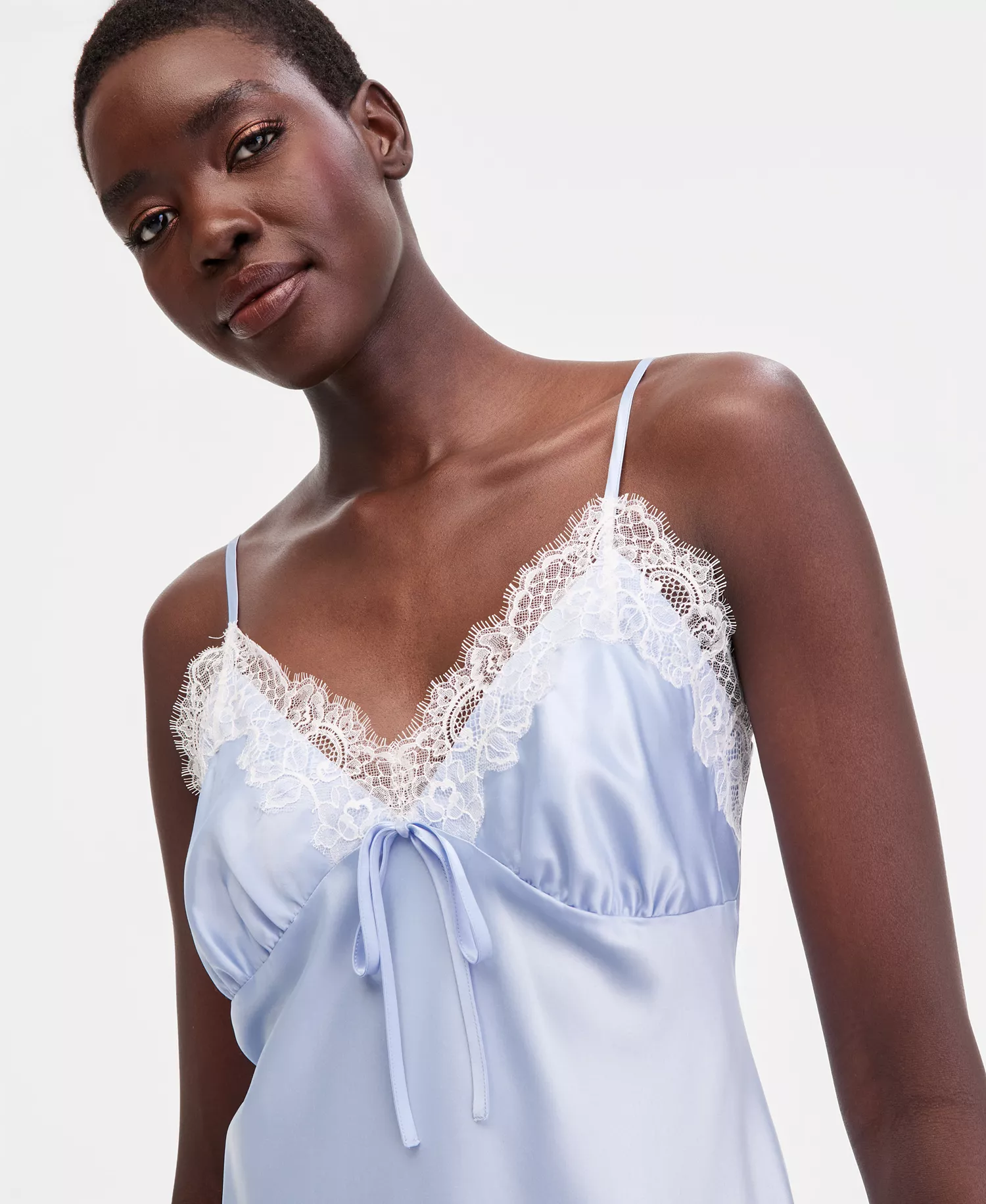 Women's Satin Lace Gown, Macy's Exclusive - Cielo - L