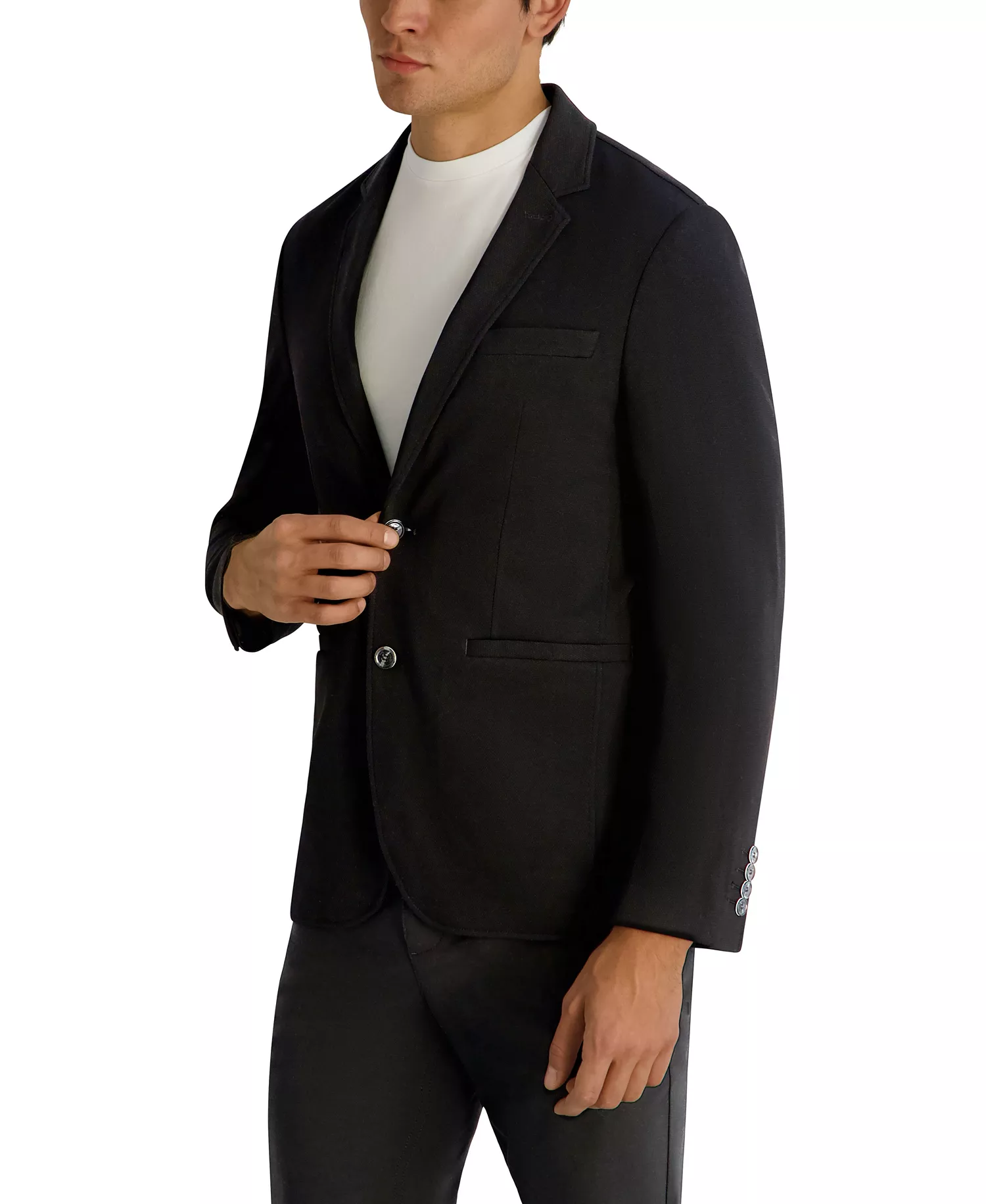 Men's Regular-Fit Blazer - Black - 2XL