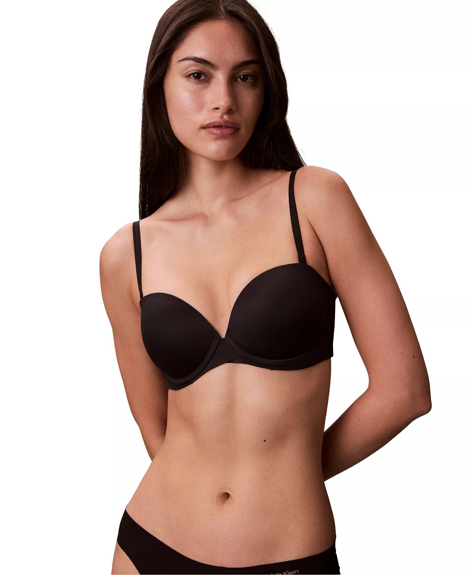 Women's Strapless Capsule Push Up Bra - Black - 32 - A