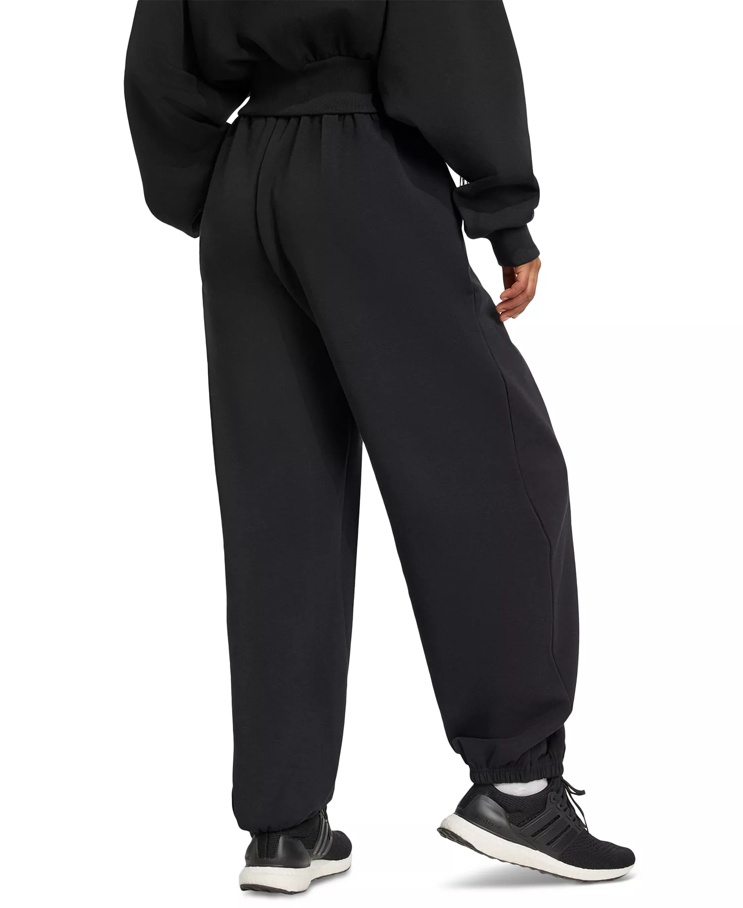 Women's Soft Lux Loose Mid-Rise Pull-On Pants - Black - 2XL