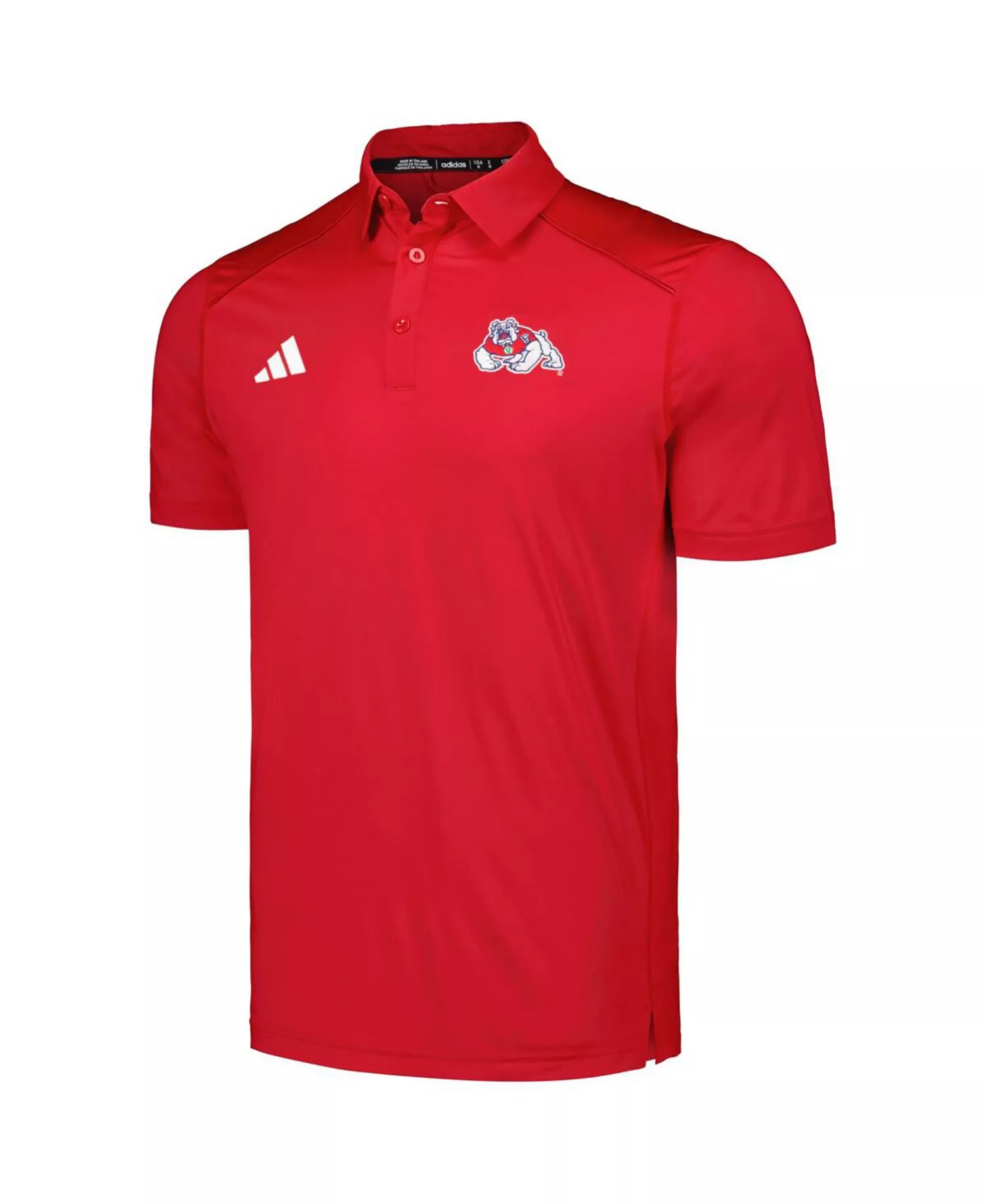 Men's Red Fresno State Bulldogs Classic AEROREADY Polo Shirt - Red - S