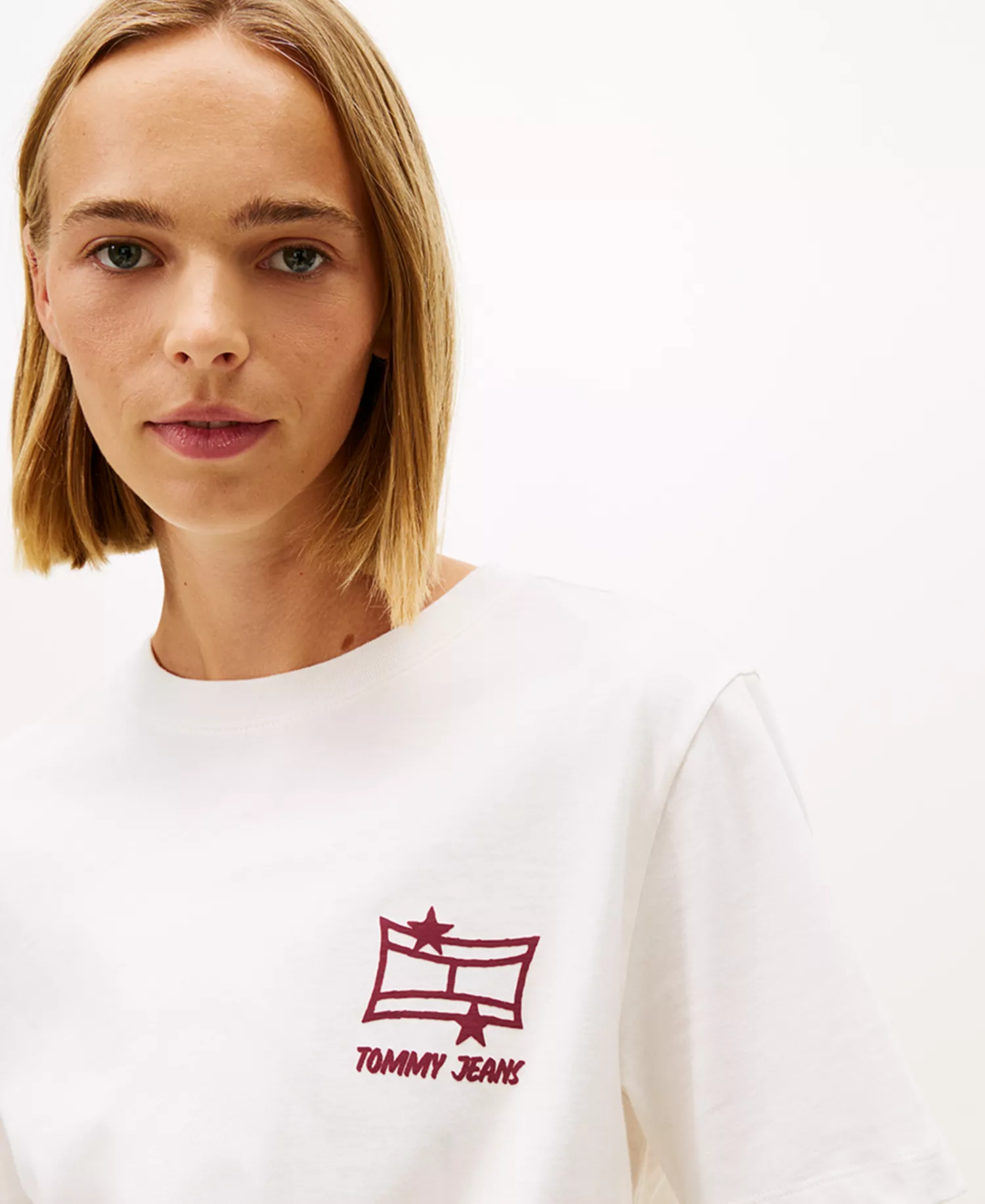 Women's Relaxed Graffiti Logo T-Shirt - Ecru - L