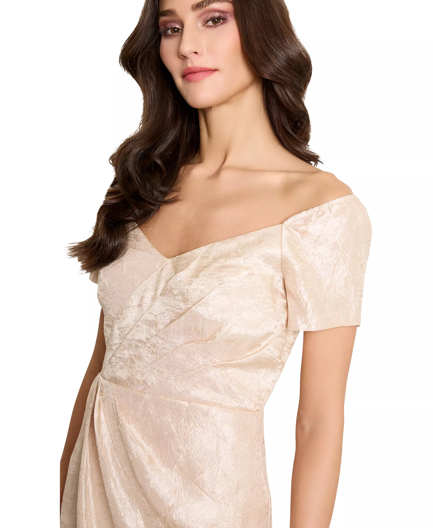Tahari Women's Sweetheart-Neck Asymmetric-Hem Midi Dress - Champagne - 14