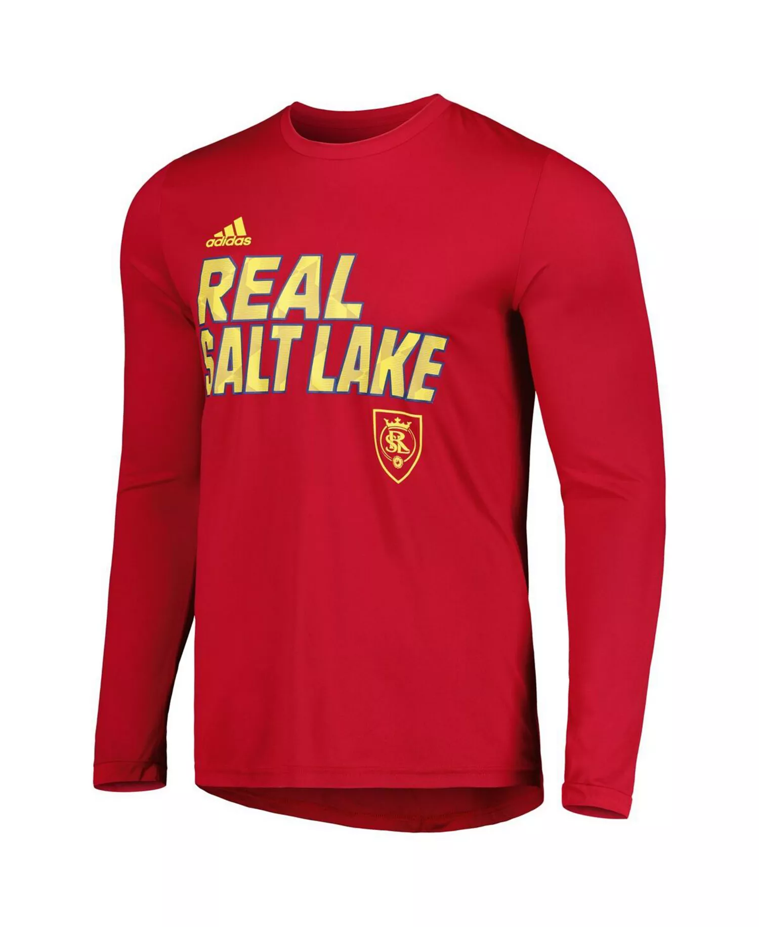Men's Red Real Salt Lake Jersey Hook AEROREADY Long Sleeve T-shirt - Red - L